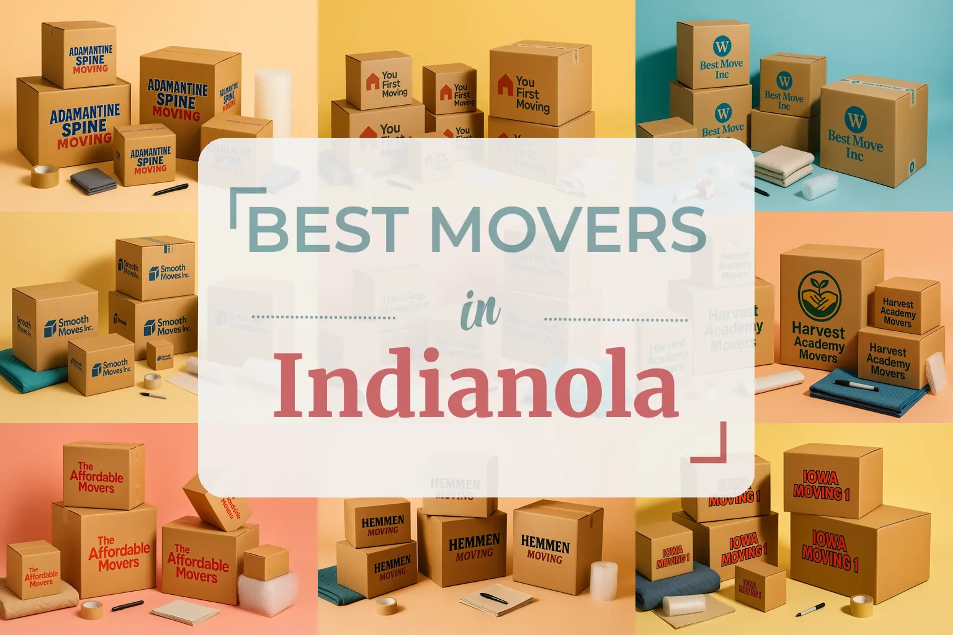 Side-by-side comparison of Indianola moving companies