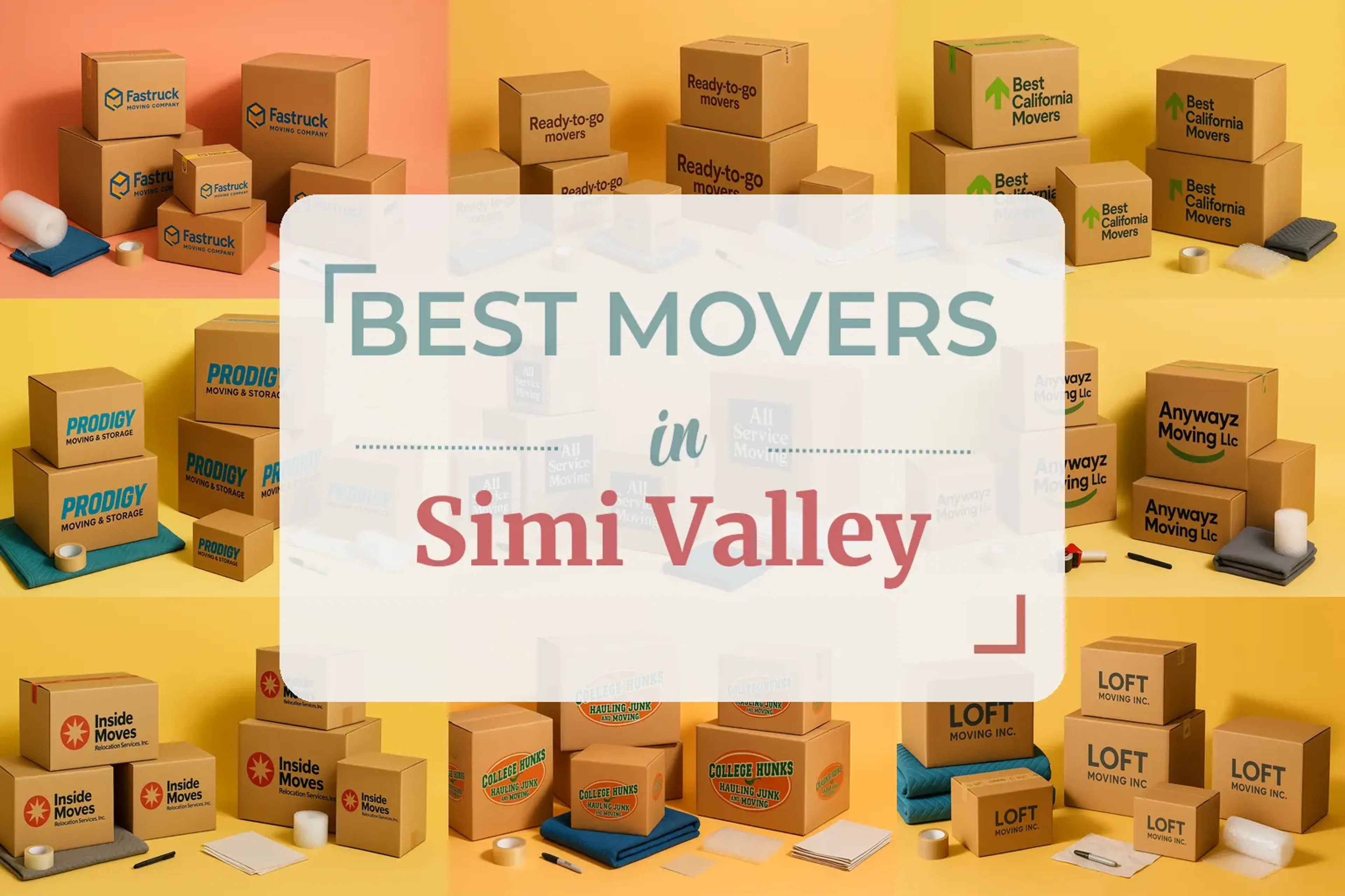 Side-by-side comparison of Simi Valley moving companies