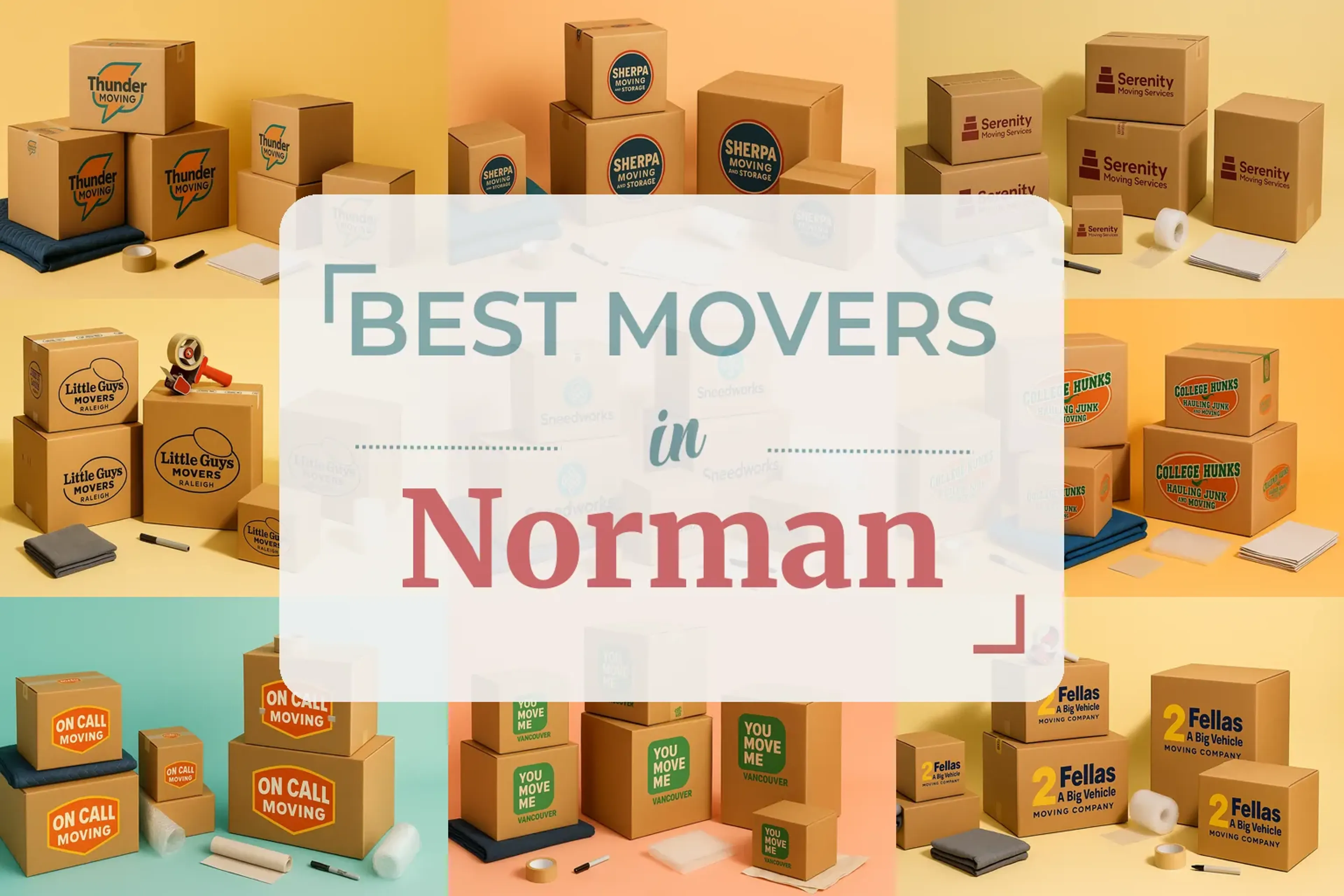 Side-by-side comparison of Norman moving companies