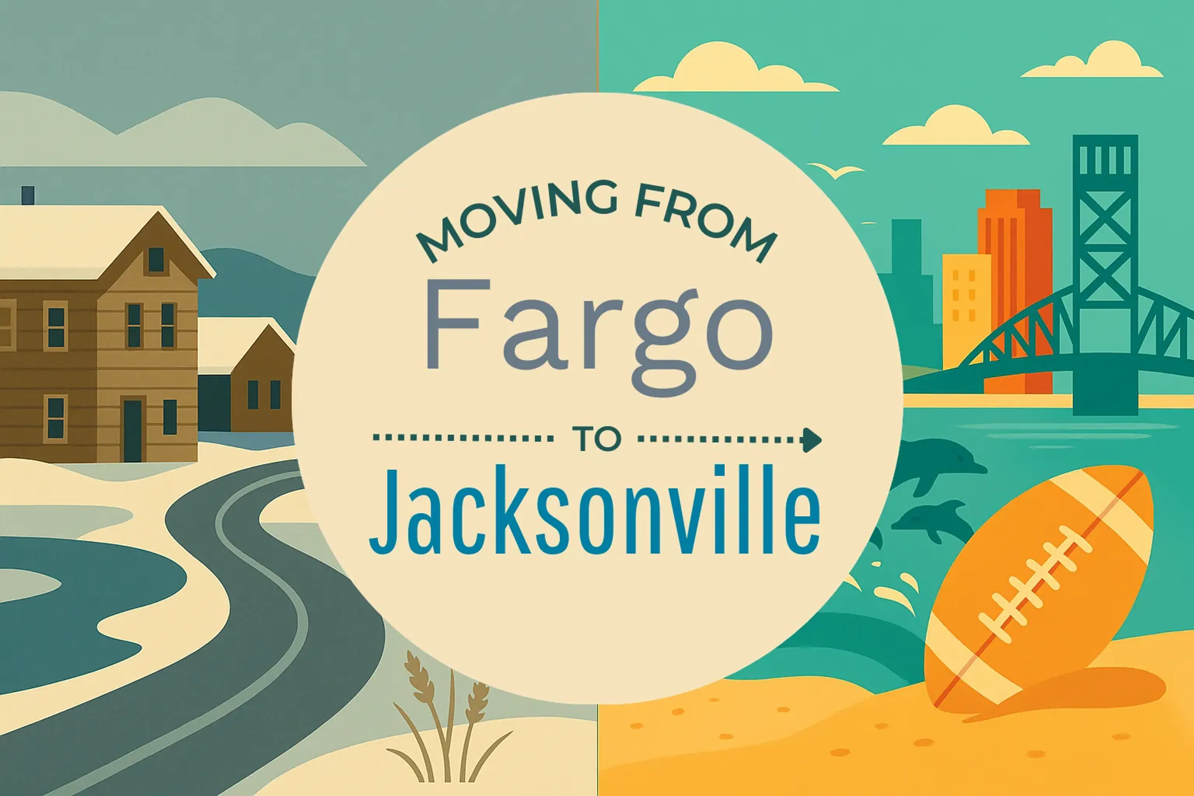 Side-by-side comparison of Fargo to Jacksonville moving companies