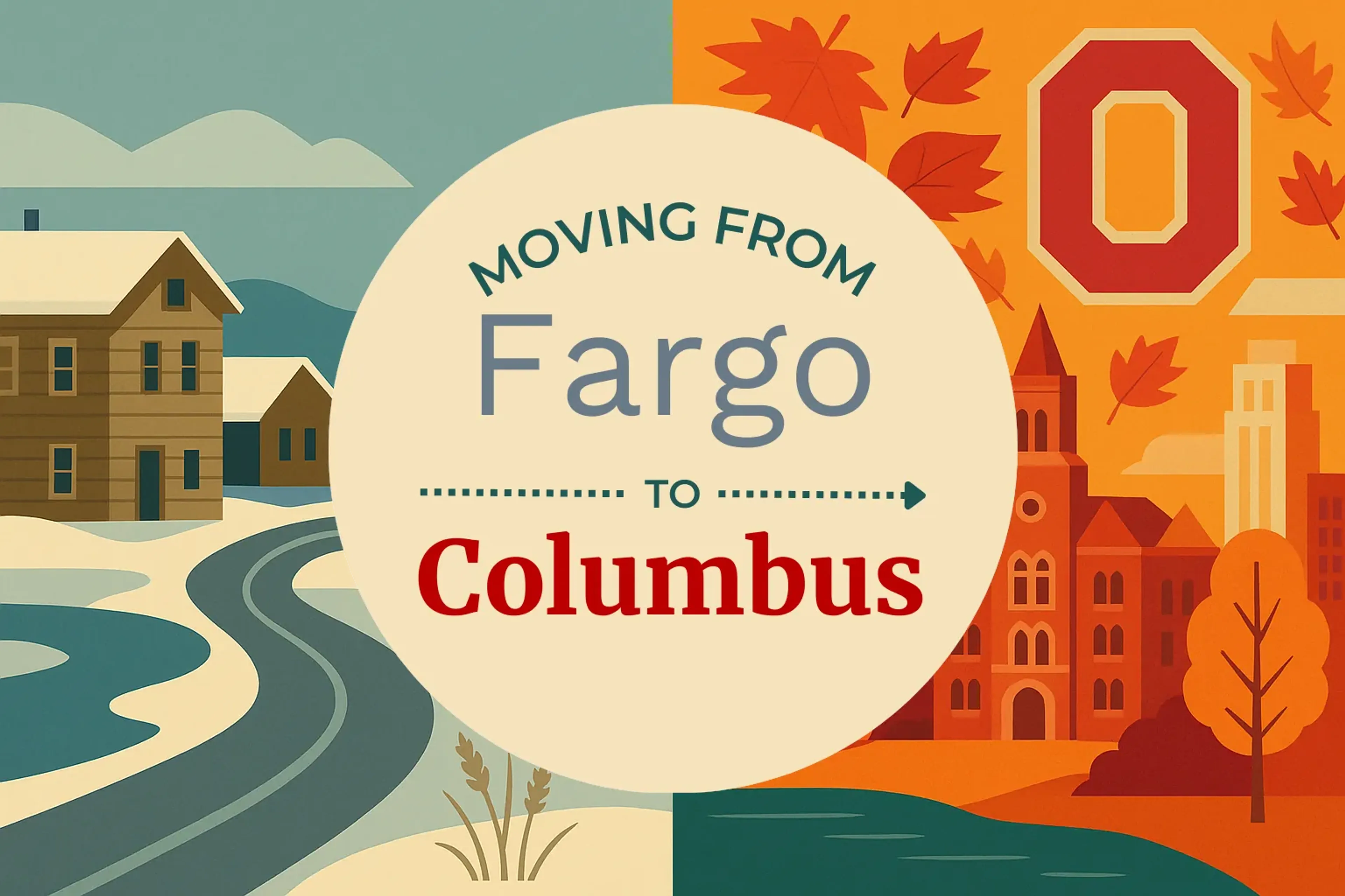 Side-by-side comparison of Fargo to Columbus moving companies