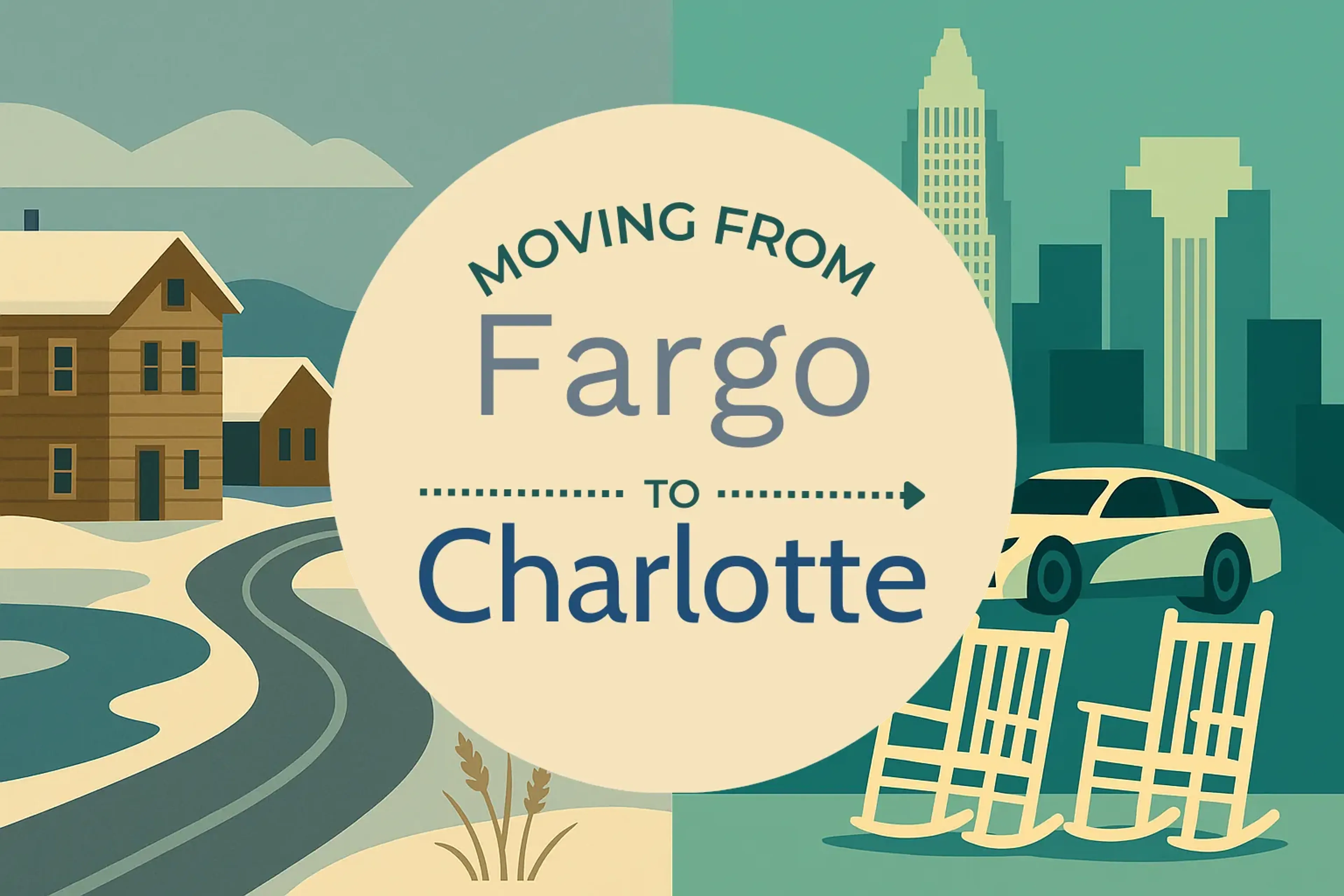 Side-by-side comparison of Fargo to Charlotte moving companies