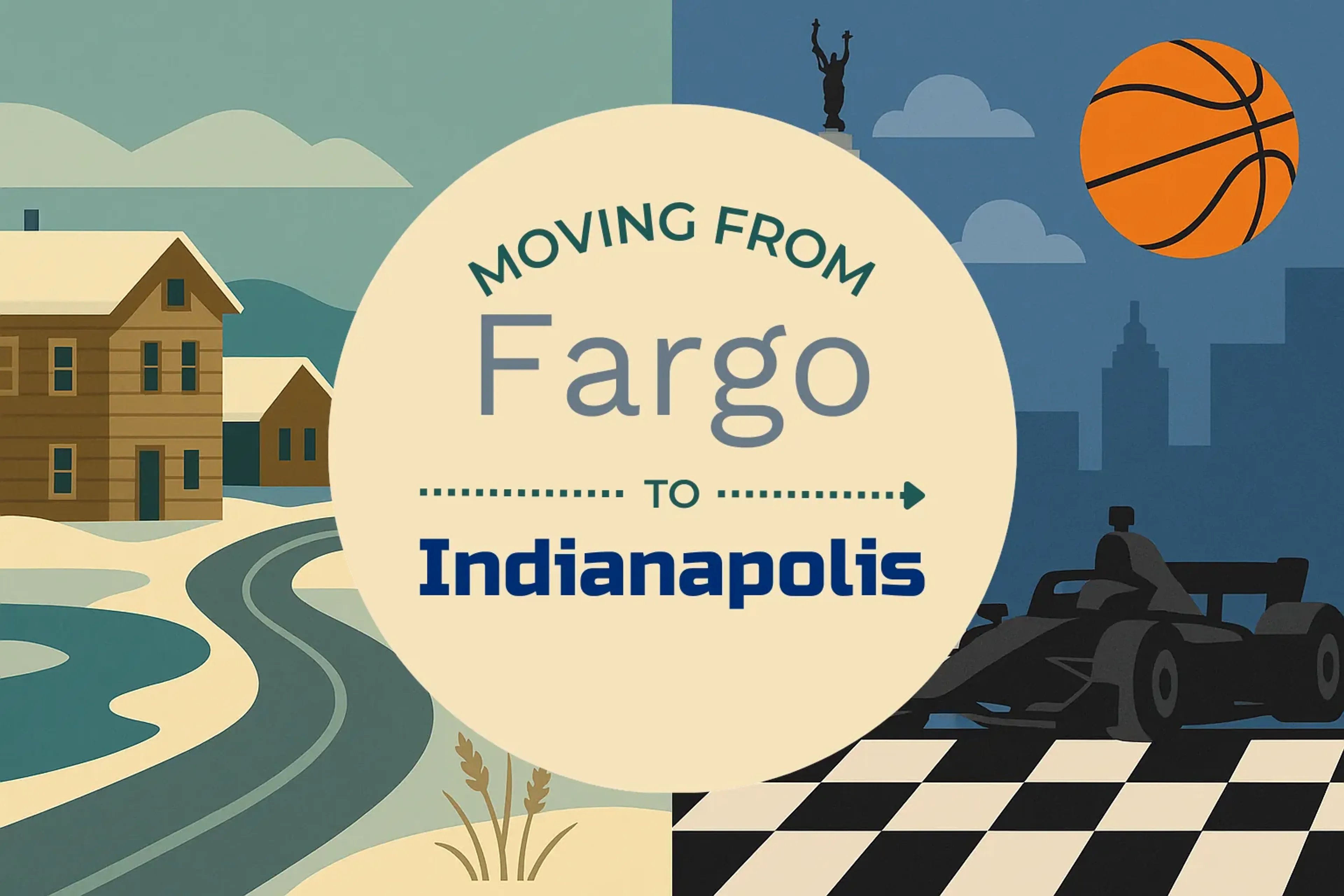 Side-by-side comparison of Fargo to Indianapolis moving companies