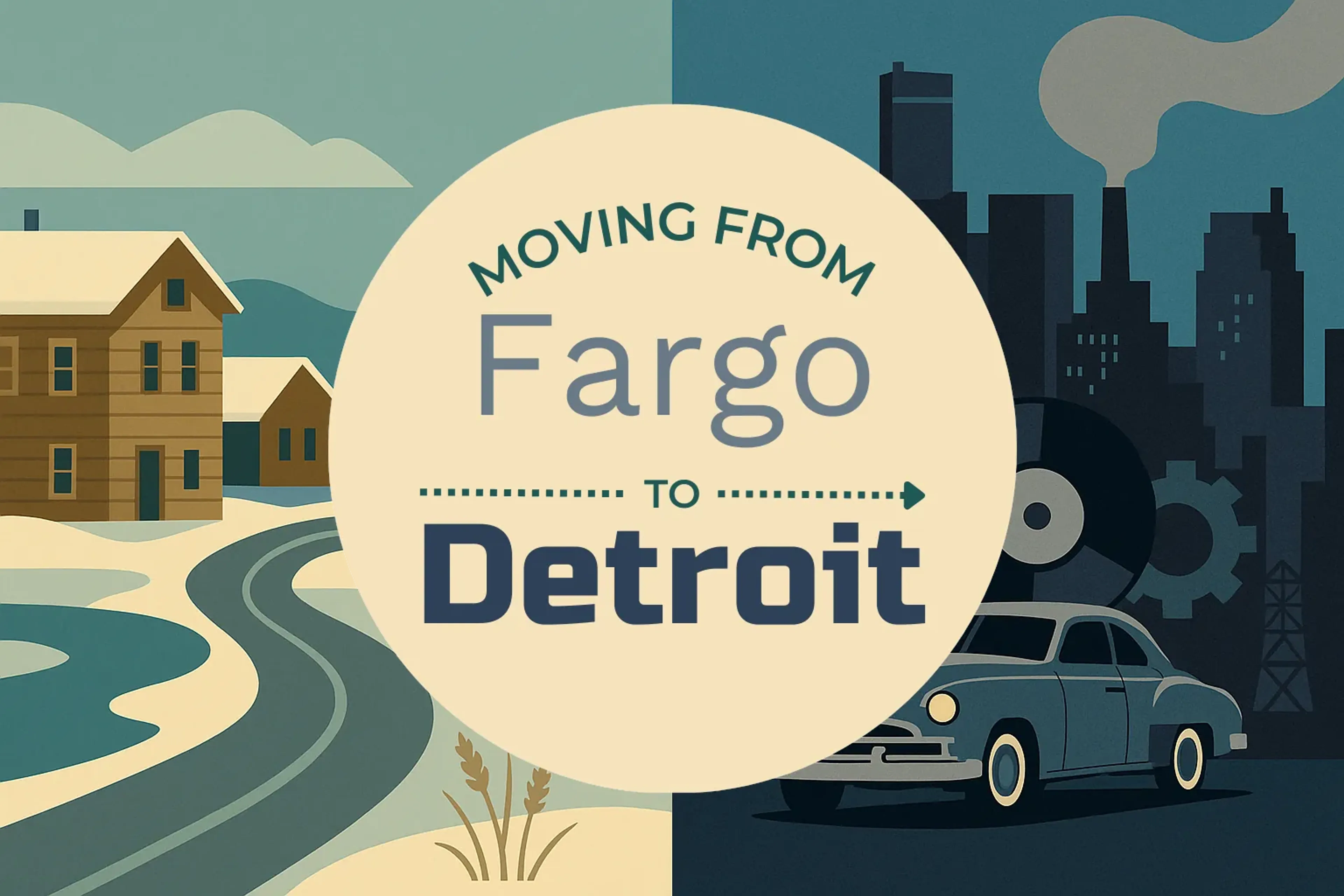 Side-by-side comparison of Fargo to Detroit moving companies
