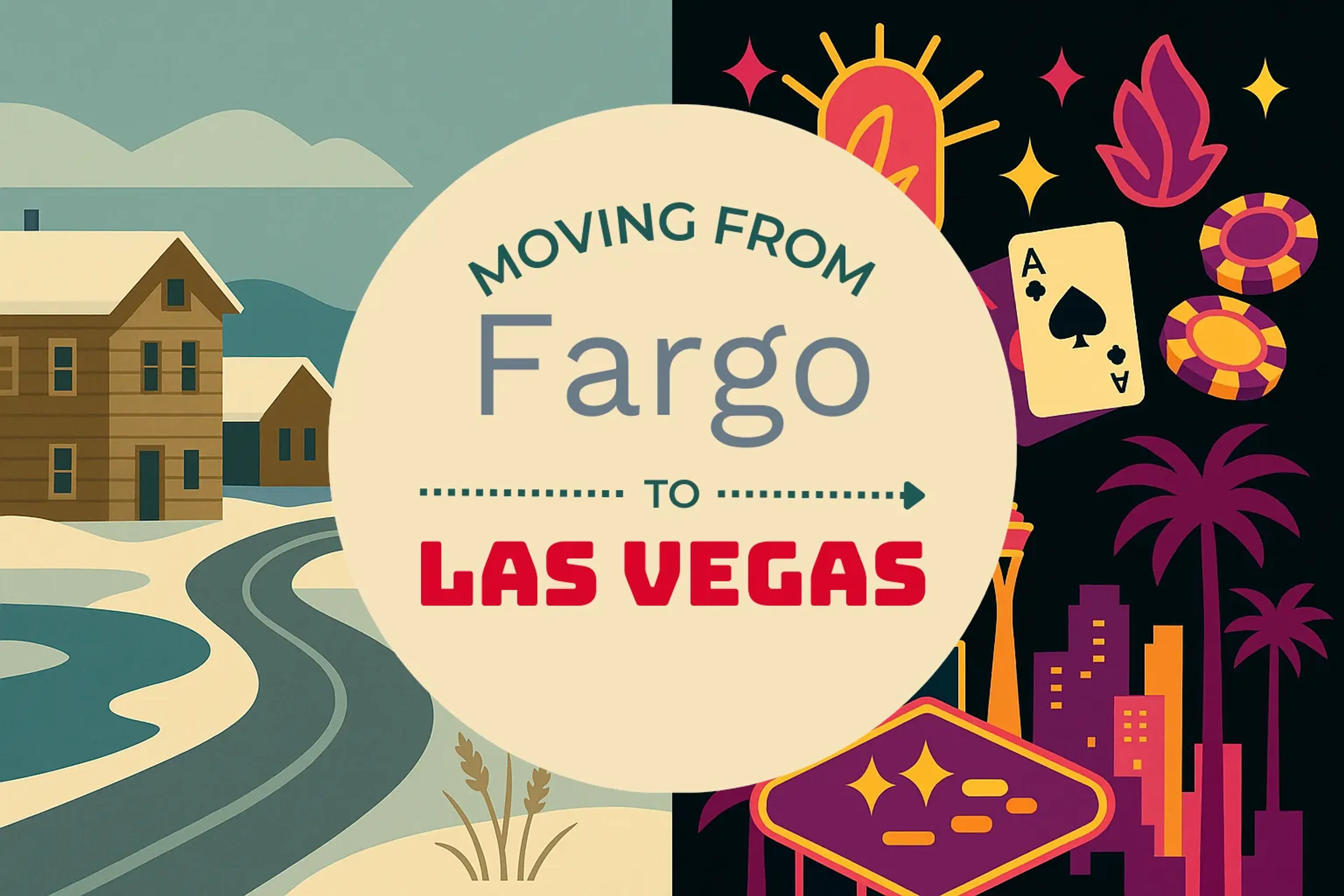Side-by-side comparison of Fargo to Las Vegas moving companies