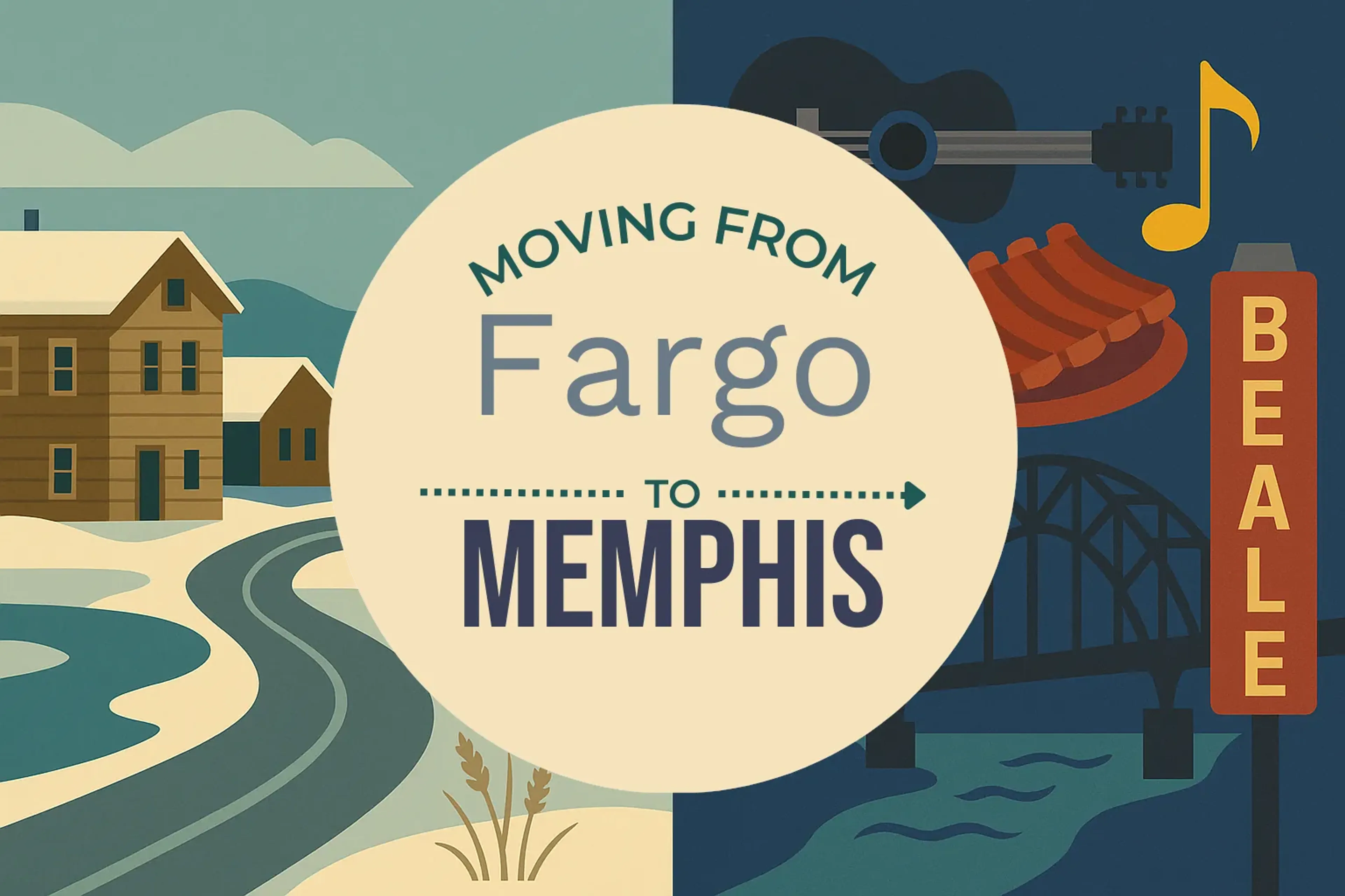 Side-by-side comparison of Fargo to Memphis moving companies