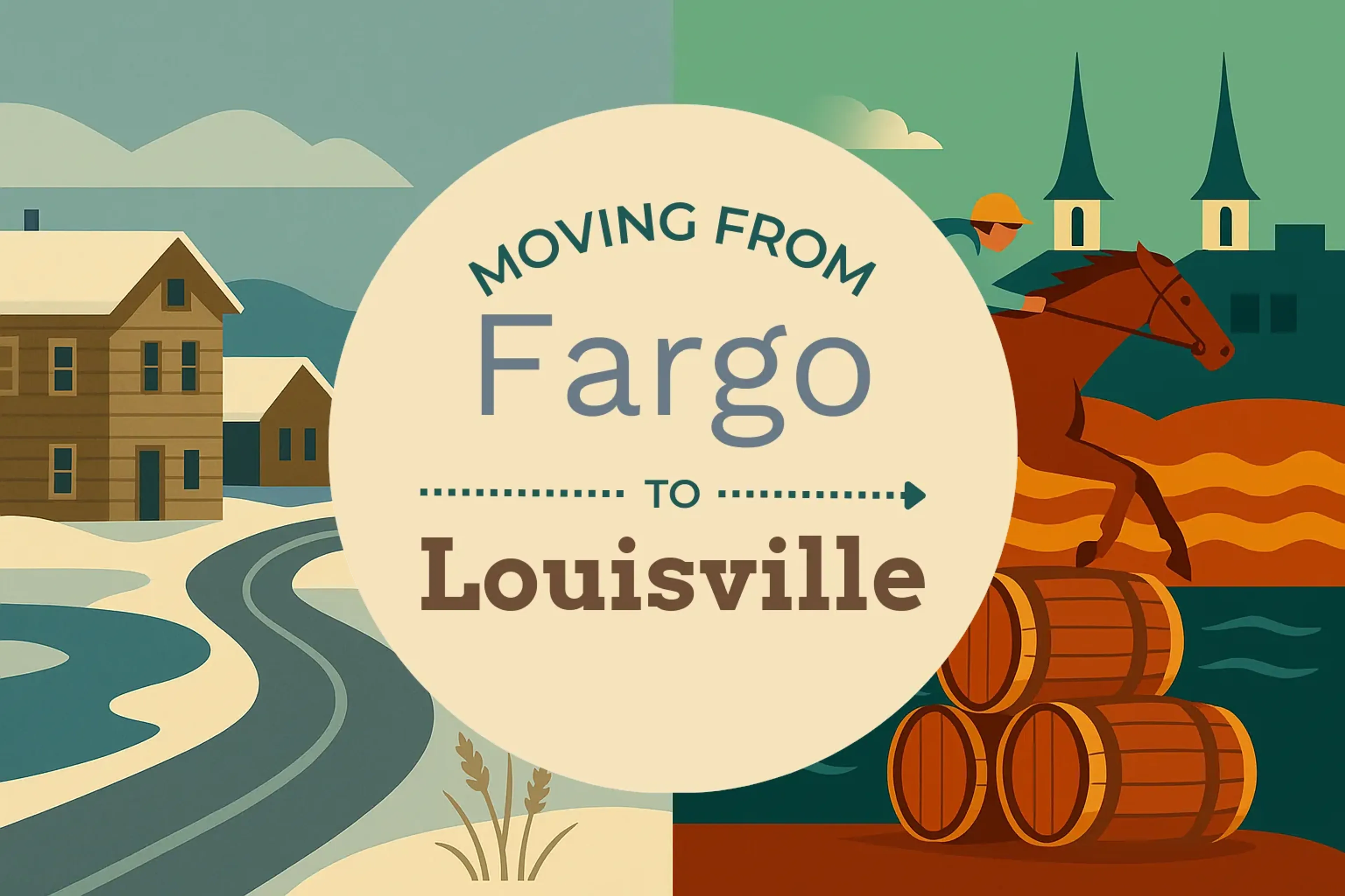 Side-by-side comparison of Fargo to Louisville moving companies