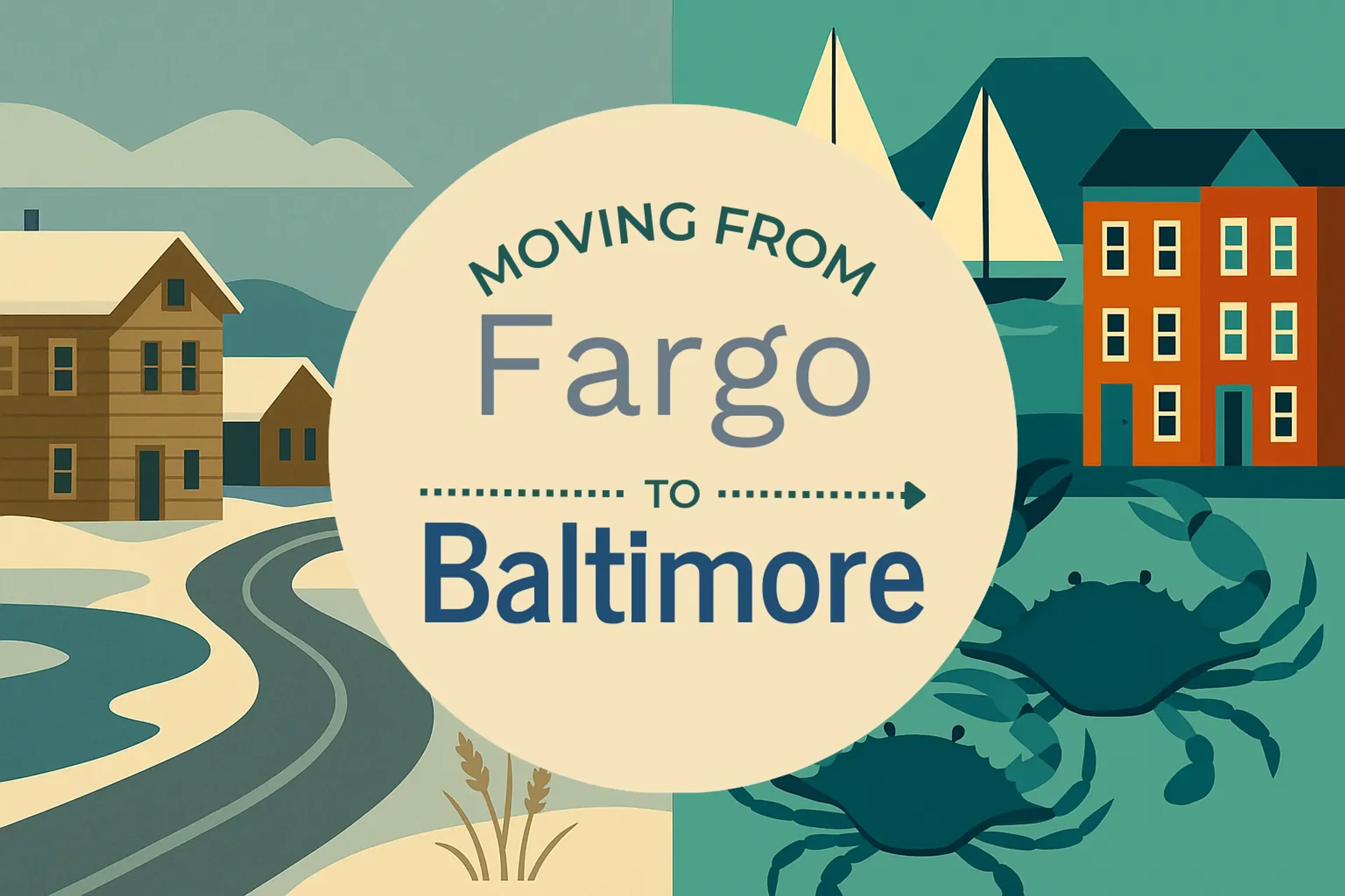 Side-by-side comparison of Fargo to Baltimore moving companies