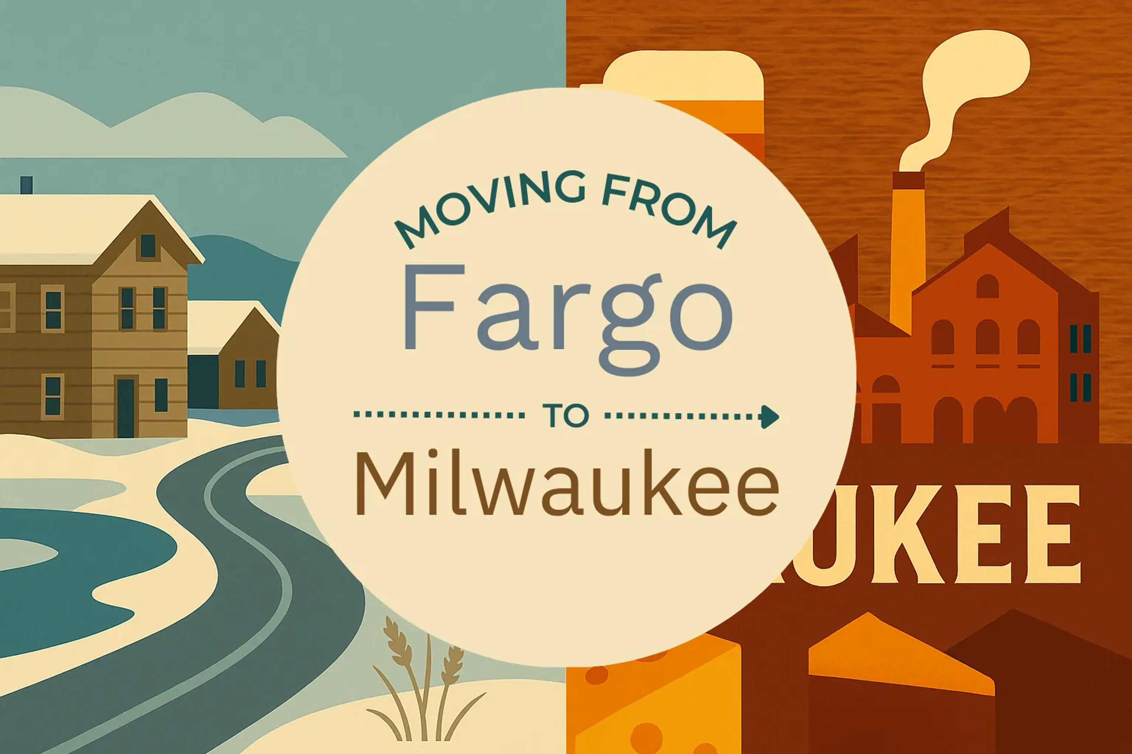 Side-by-side comparison of Fargo to Milwaukee moving companies
