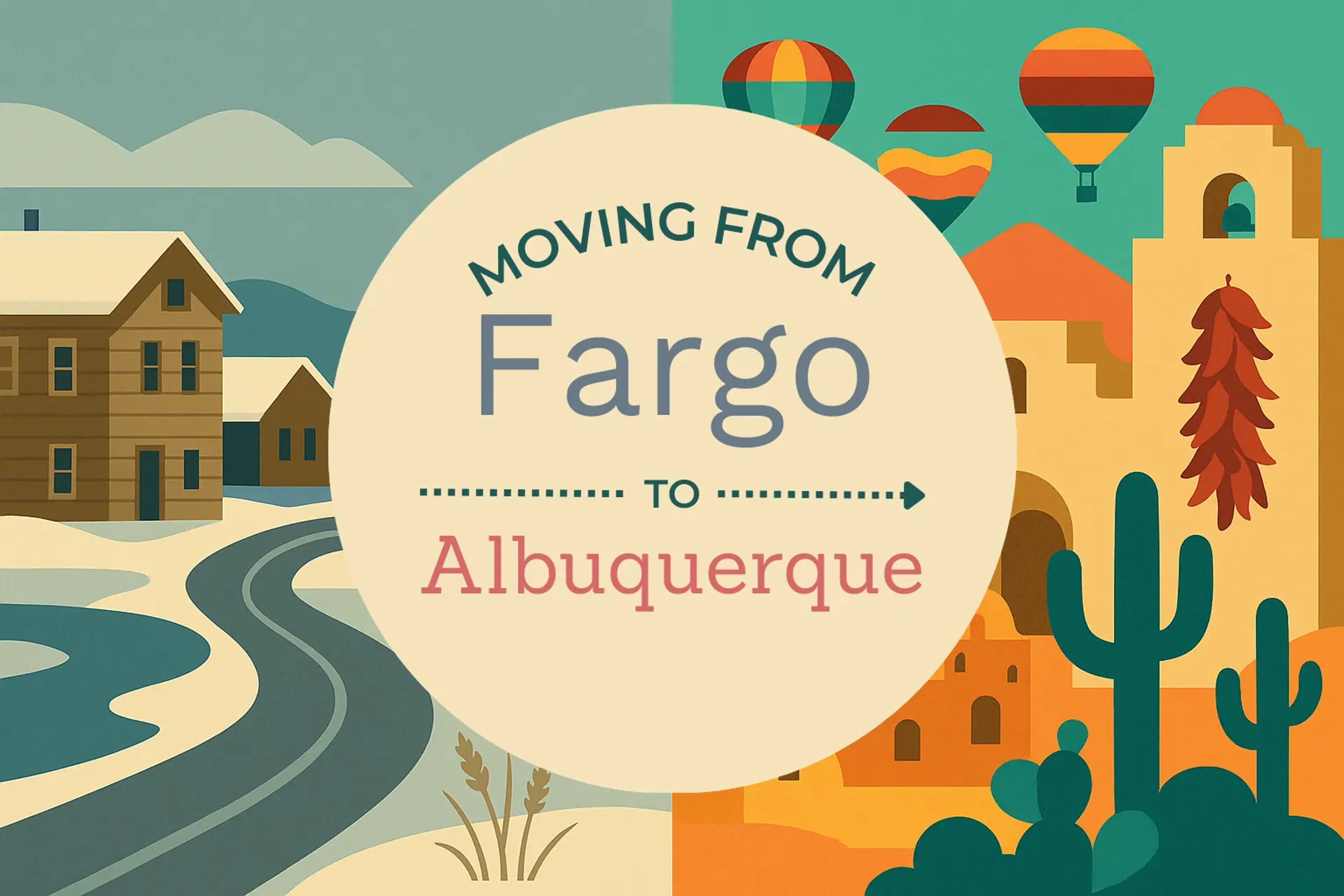 Side-by-side comparison of Fargo to Albuquerque moving companies