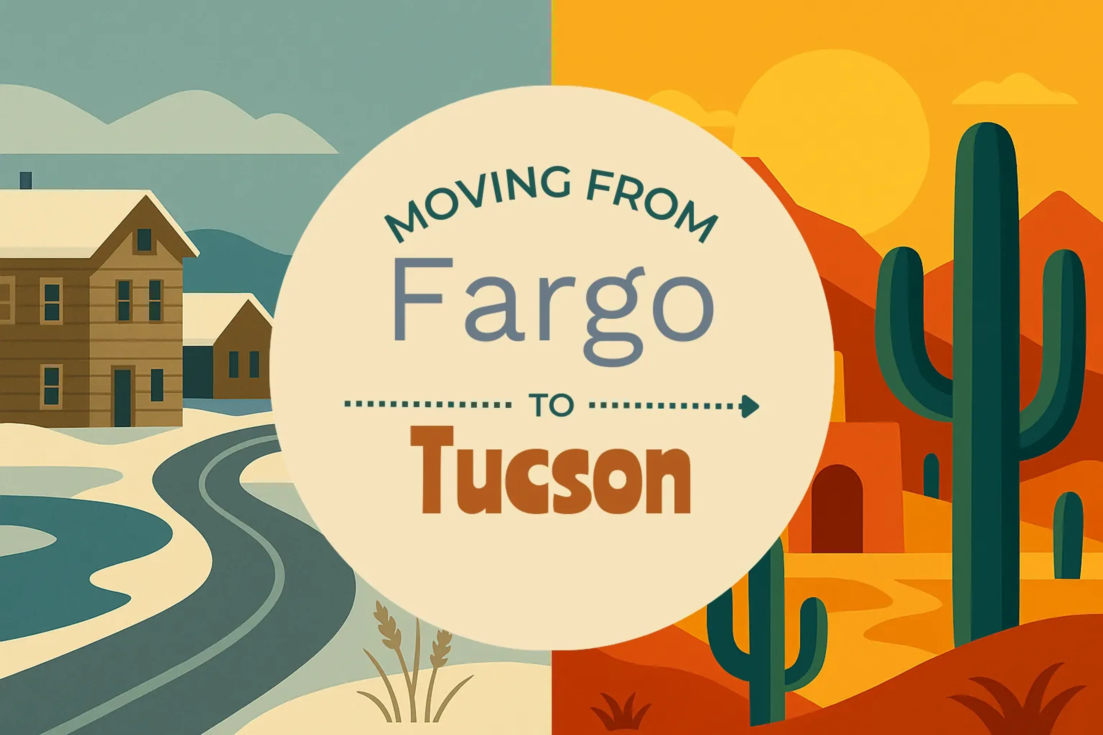 Side-by-side comparison of Fargo to Tucson moving companies
