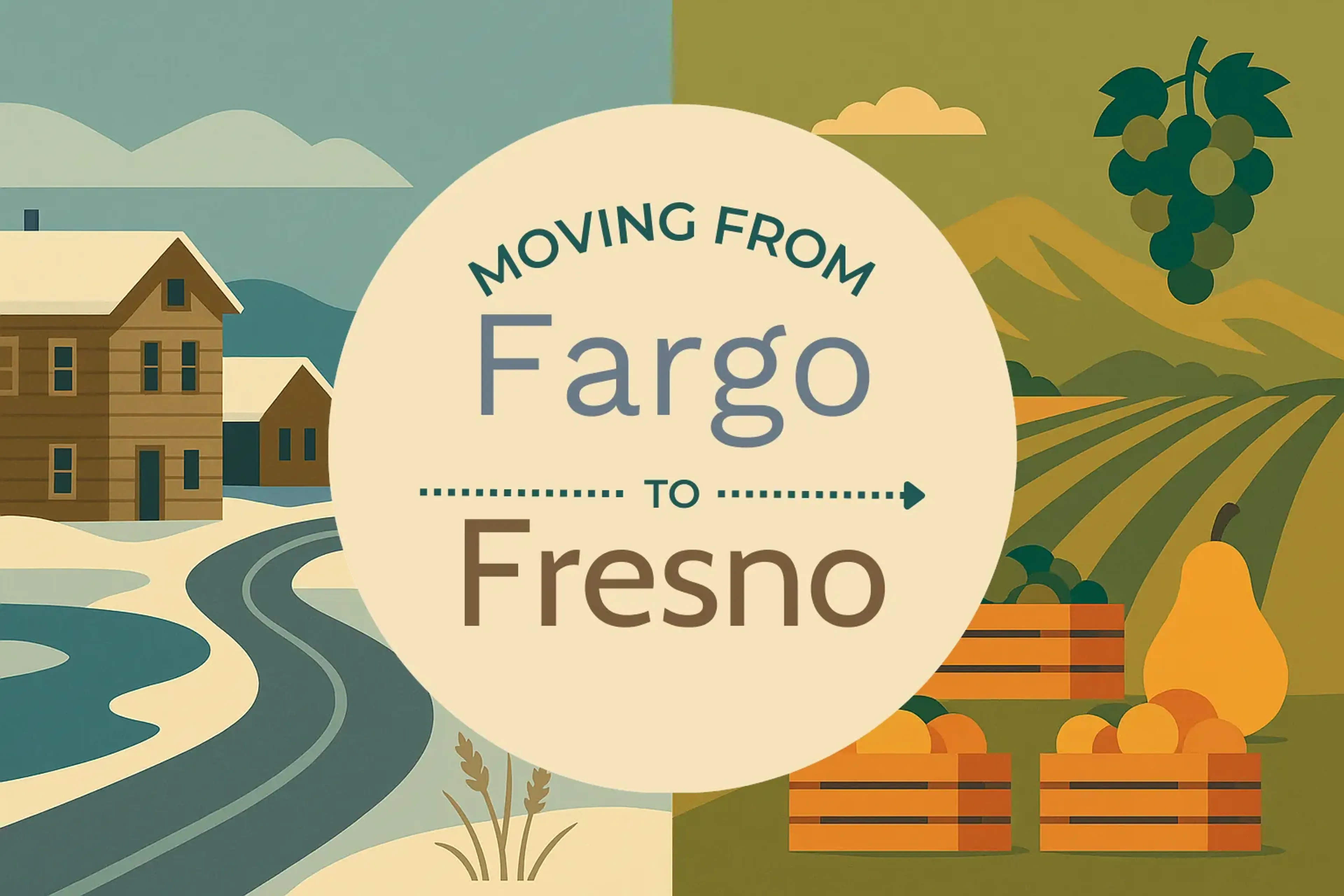 Side-by-side comparison of Fargo to Fresno moving companies