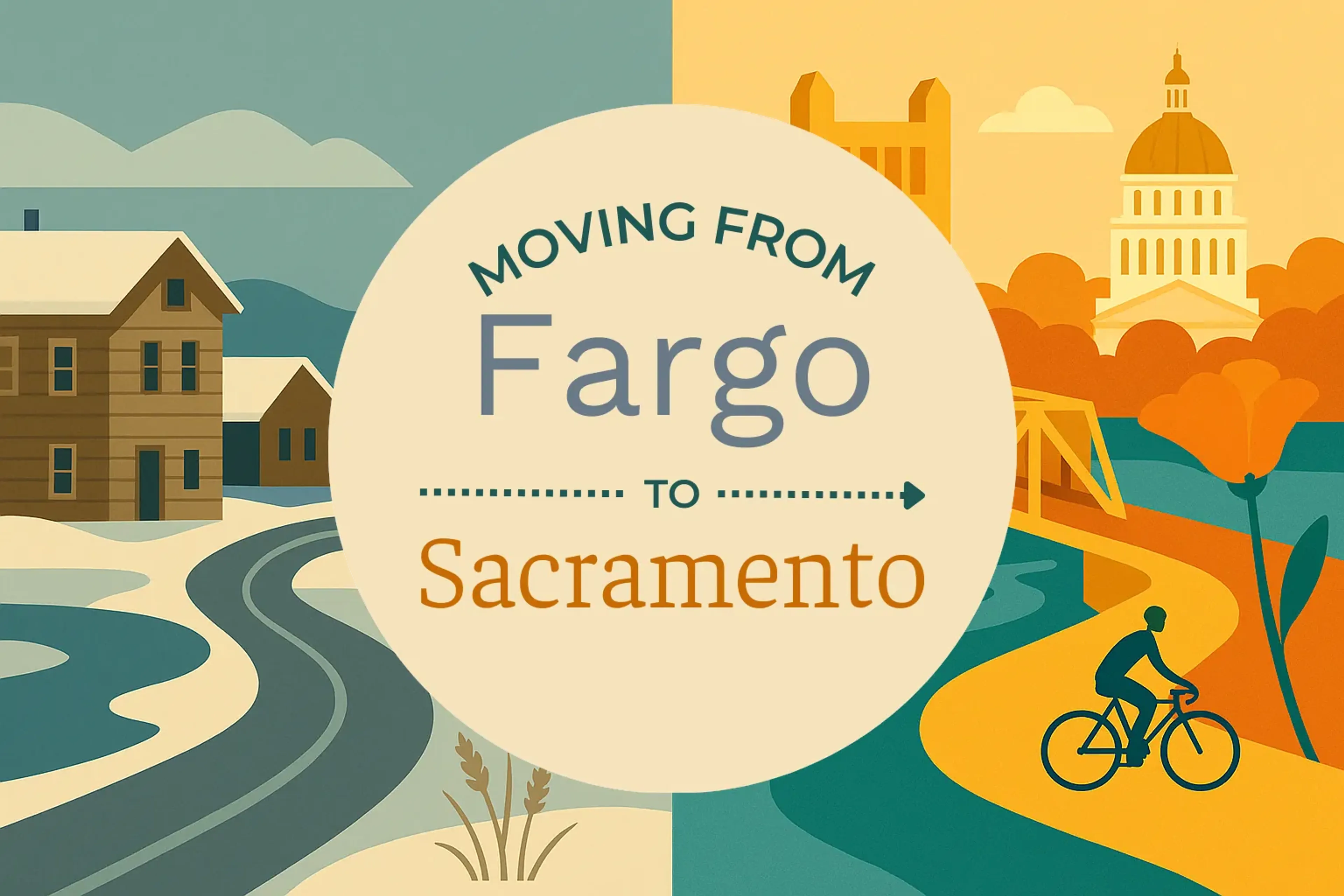 Side-by-side comparison of Fargo to Sacramento moving companies