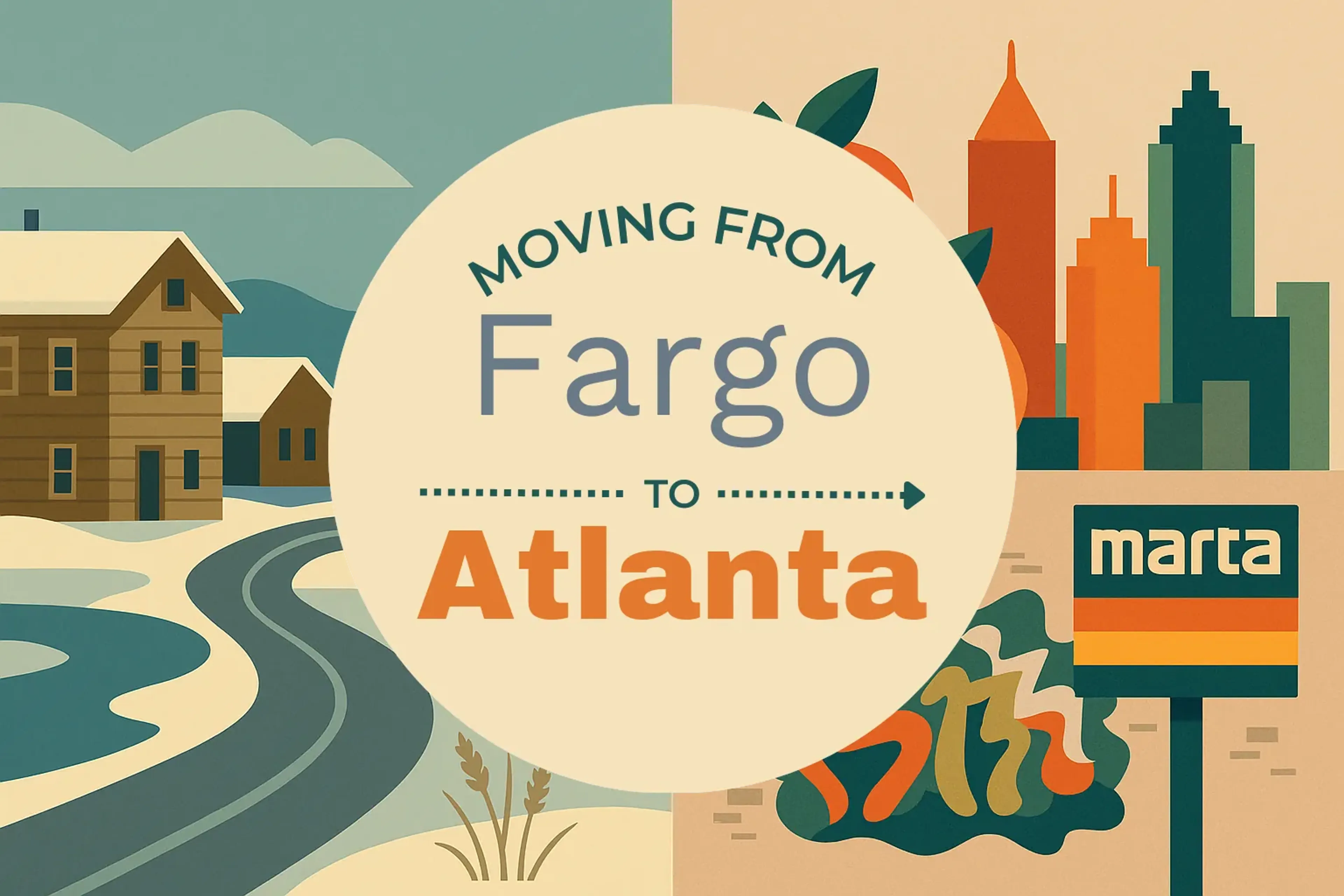 Side-by-side comparison of Fargo to Atlanta moving companies