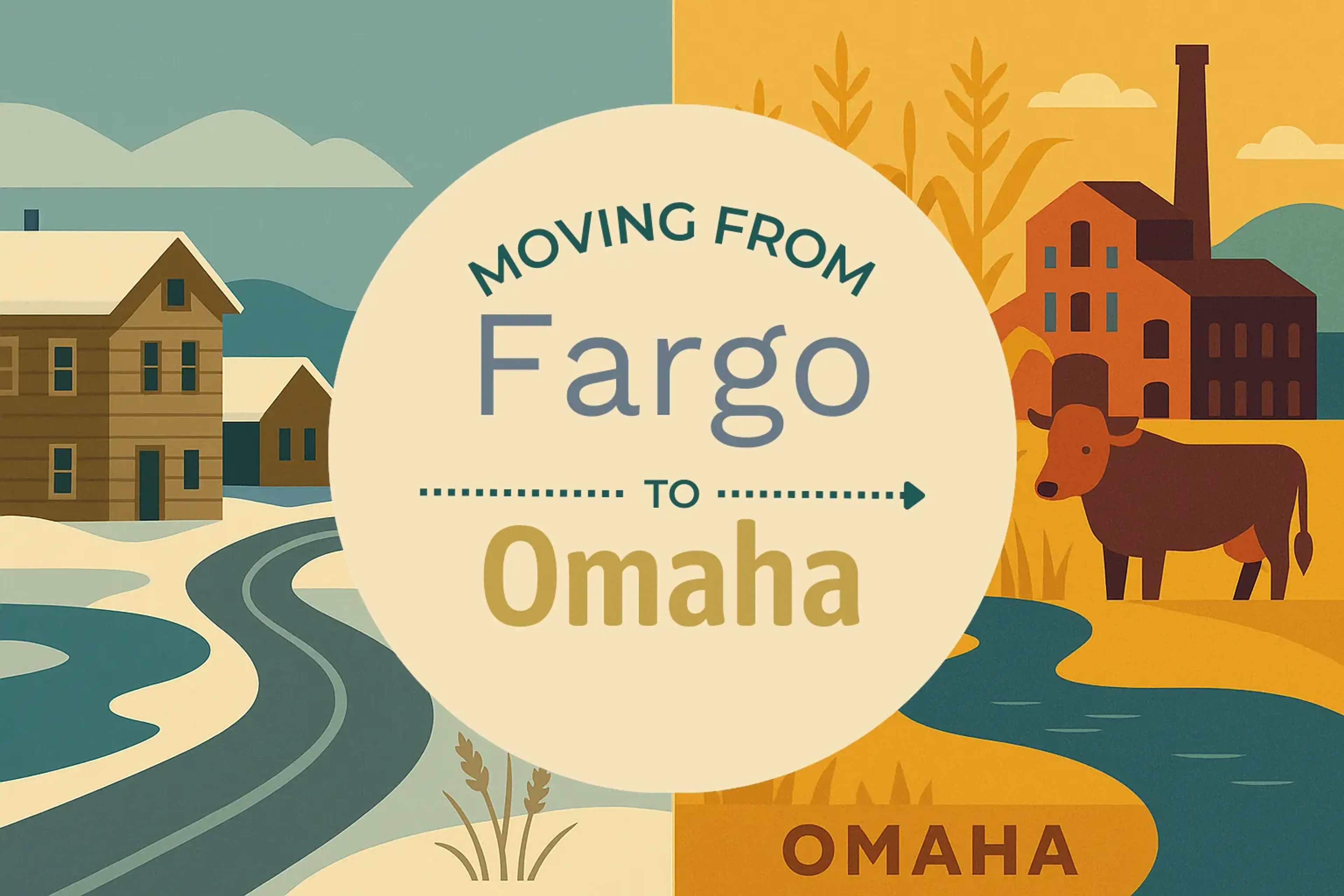 Side-by-side comparison of Fargo to Omaha moving companies