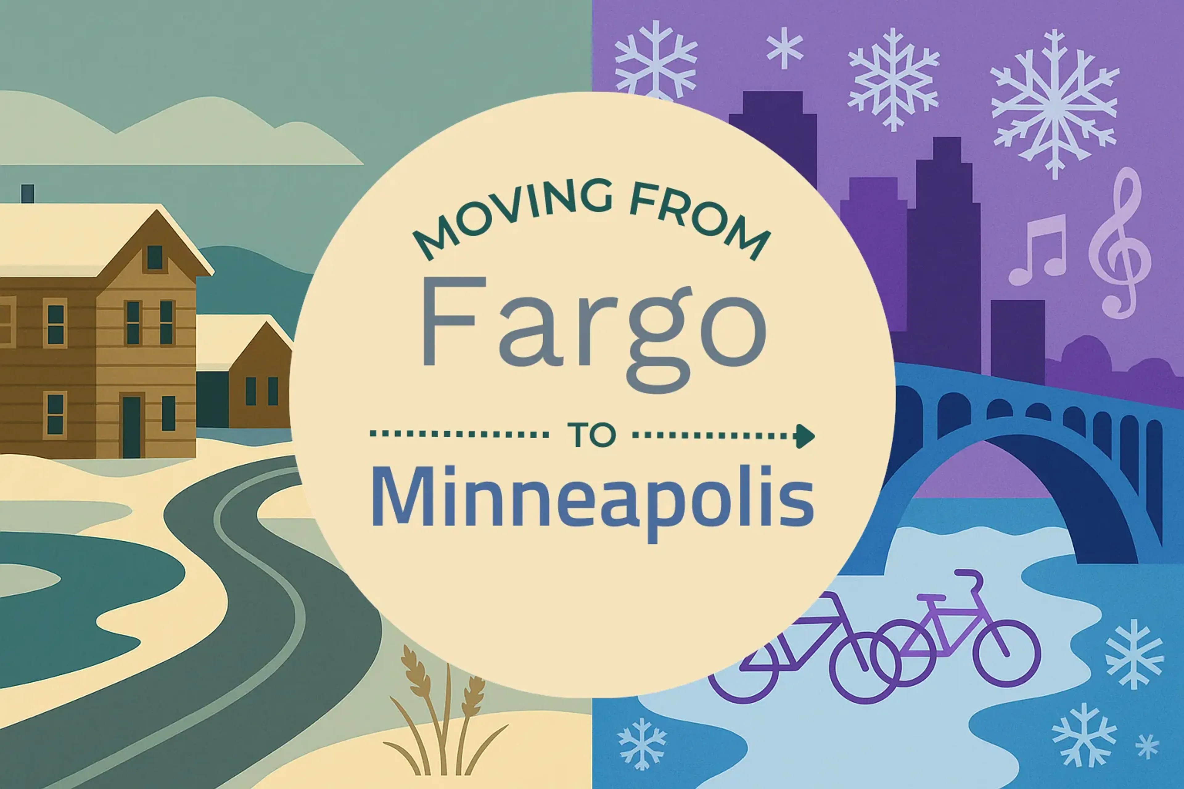 Side-by-side comparison of Fargo to Minneapolis moving companies