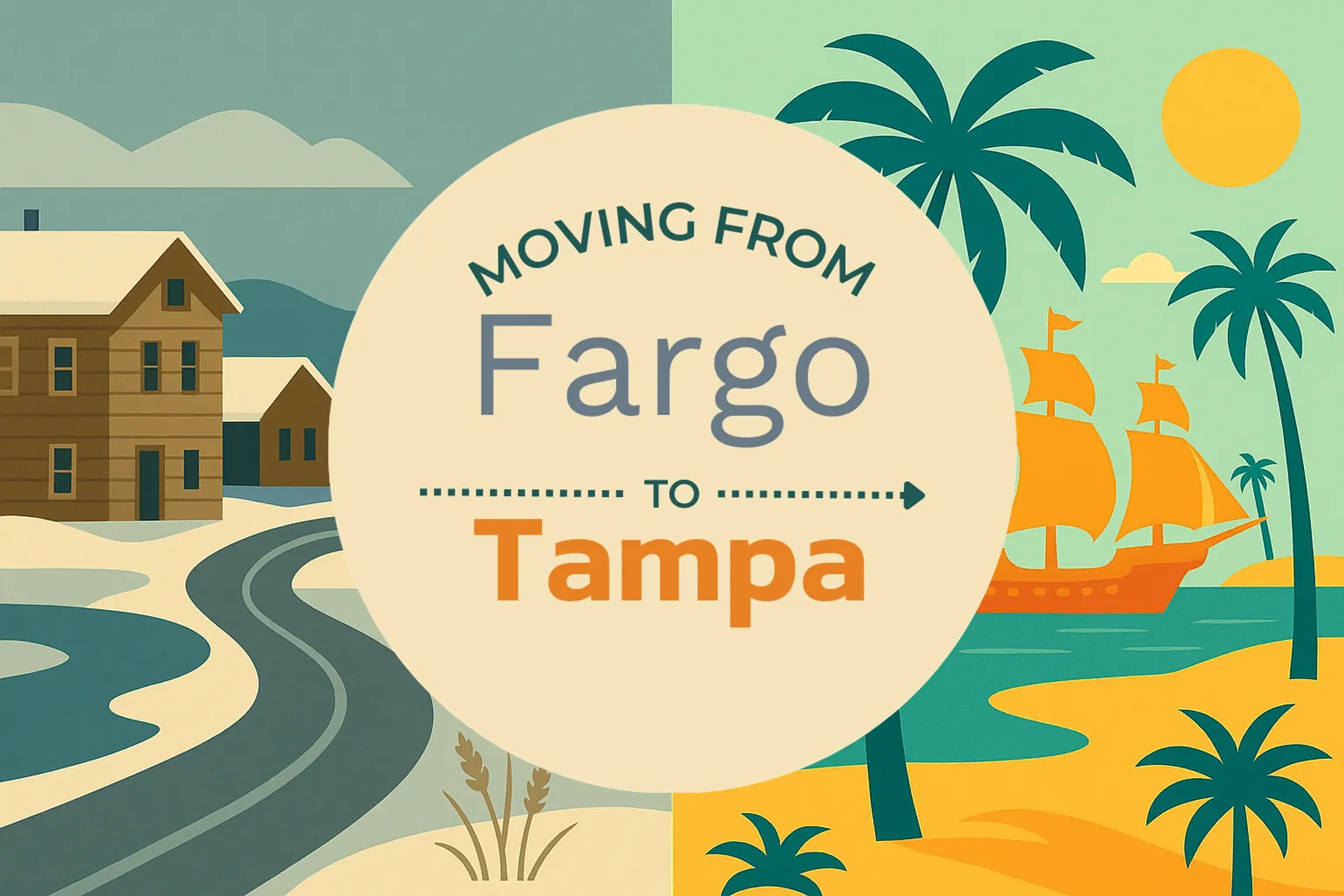 Side-by-side comparison of Fargo to Tampa moving companies