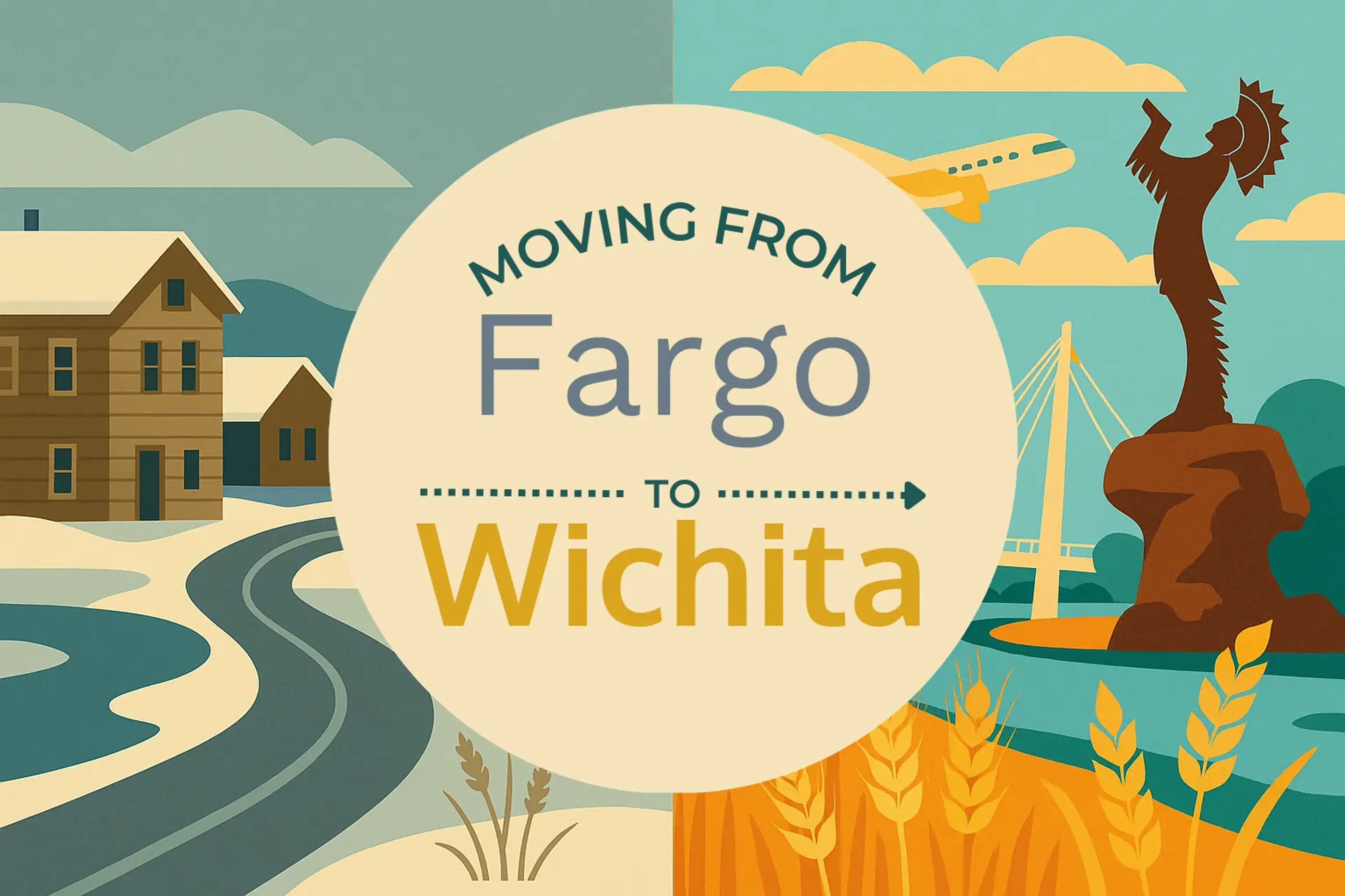 Side-by-side comparison of Fargo to Wichita moving companies