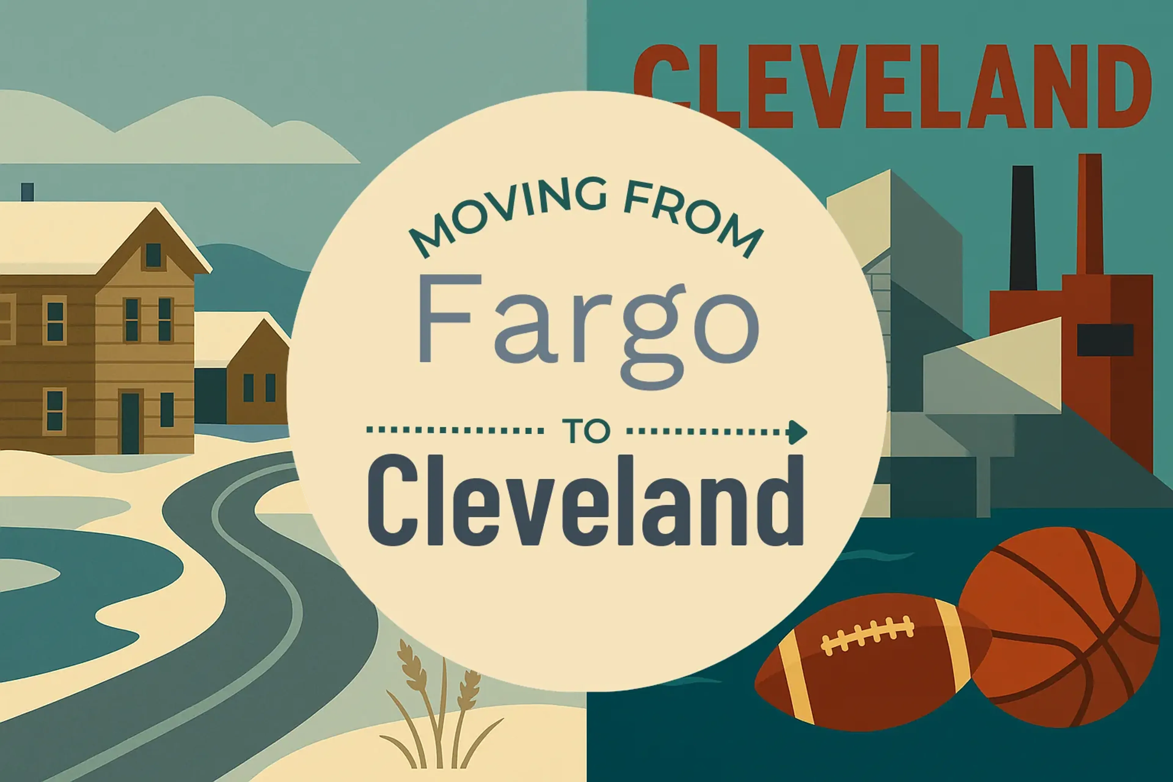 Side-by-side comparison of Fargo to Cleveland moving companies