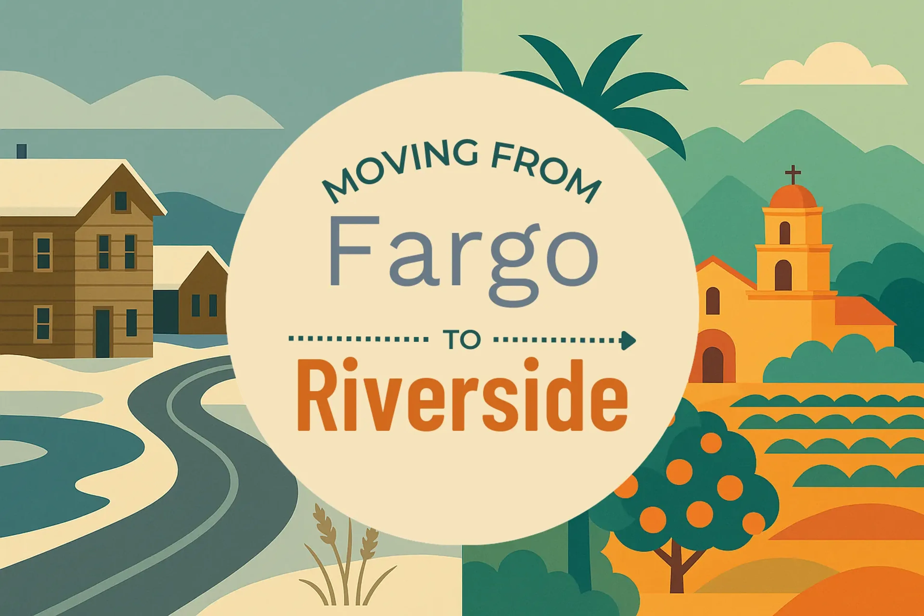 Side-by-side comparison of Fargo to Riverside moving companies