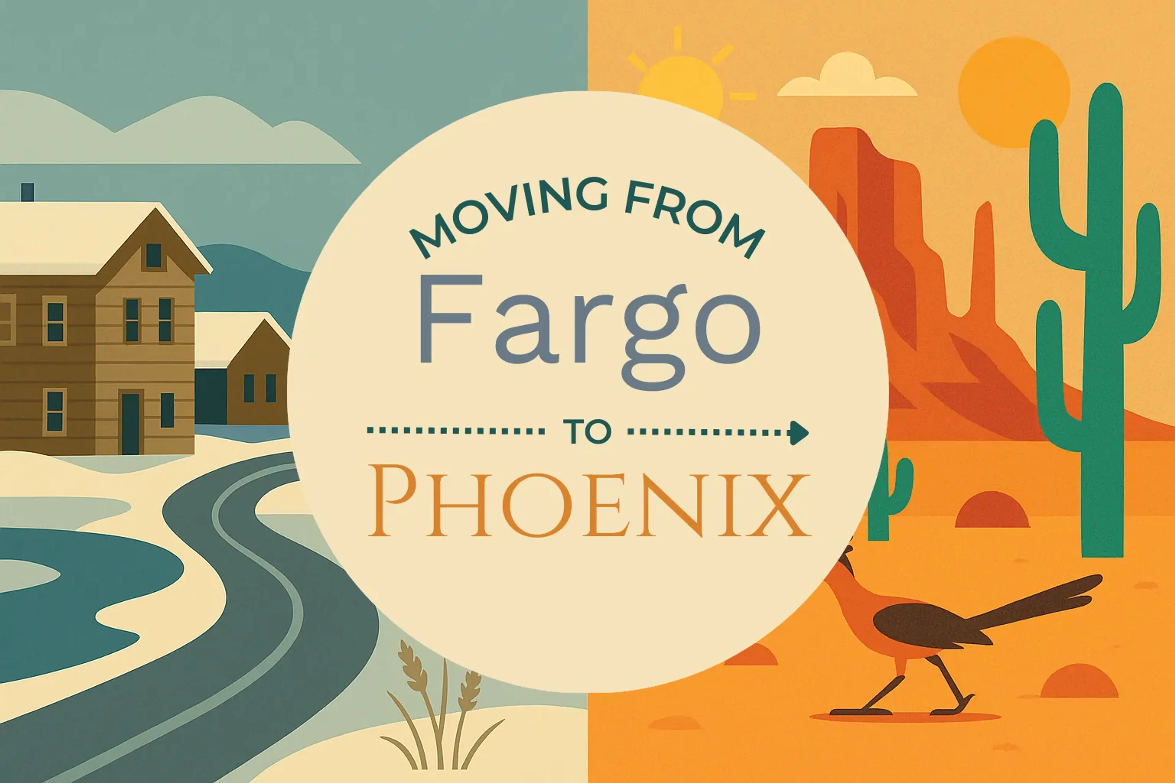 Side-by-side comparison of Fargo to Phoenix moving companies
