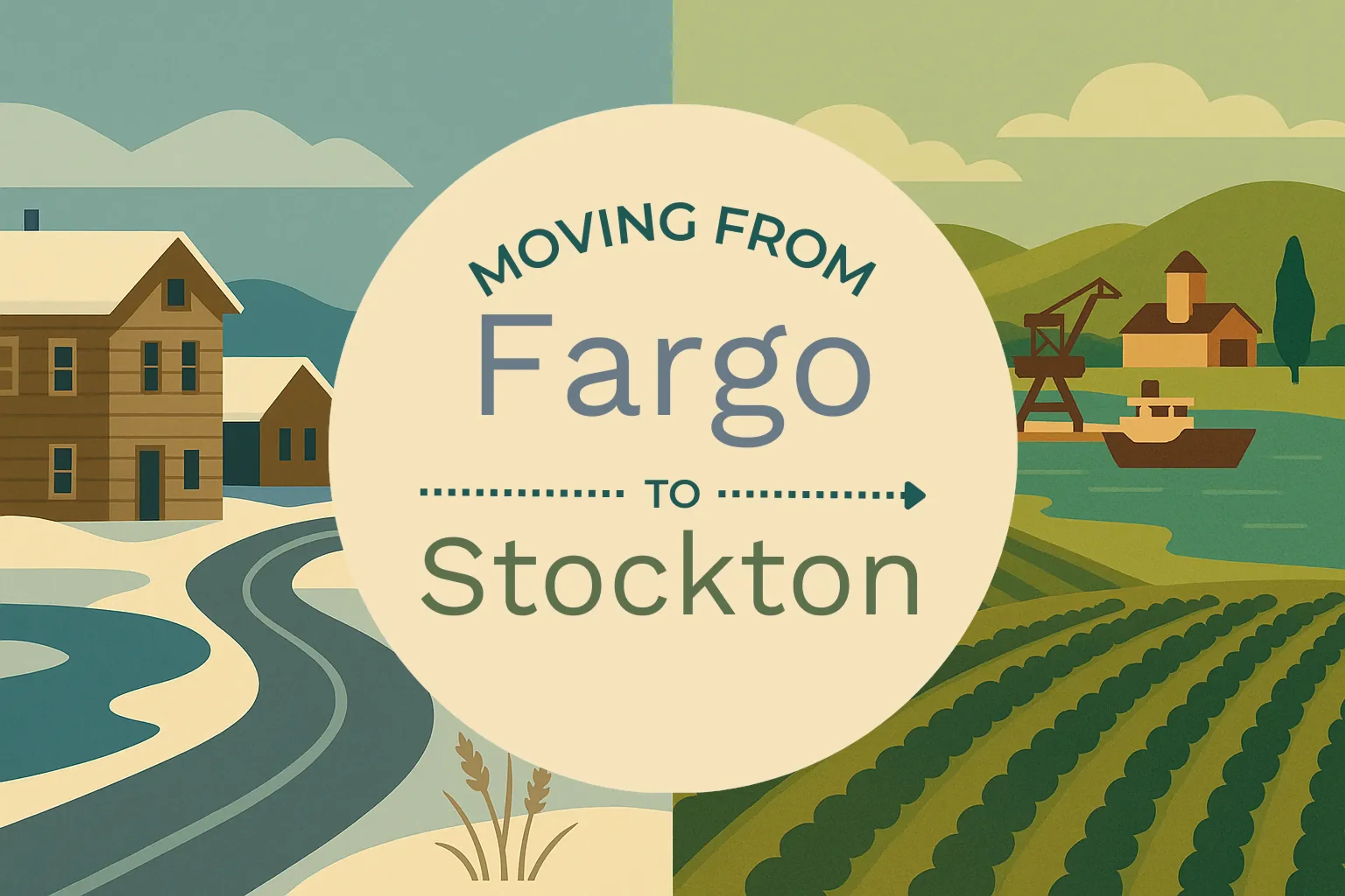 Side-by-side comparison of Fargo to Stockton moving companies