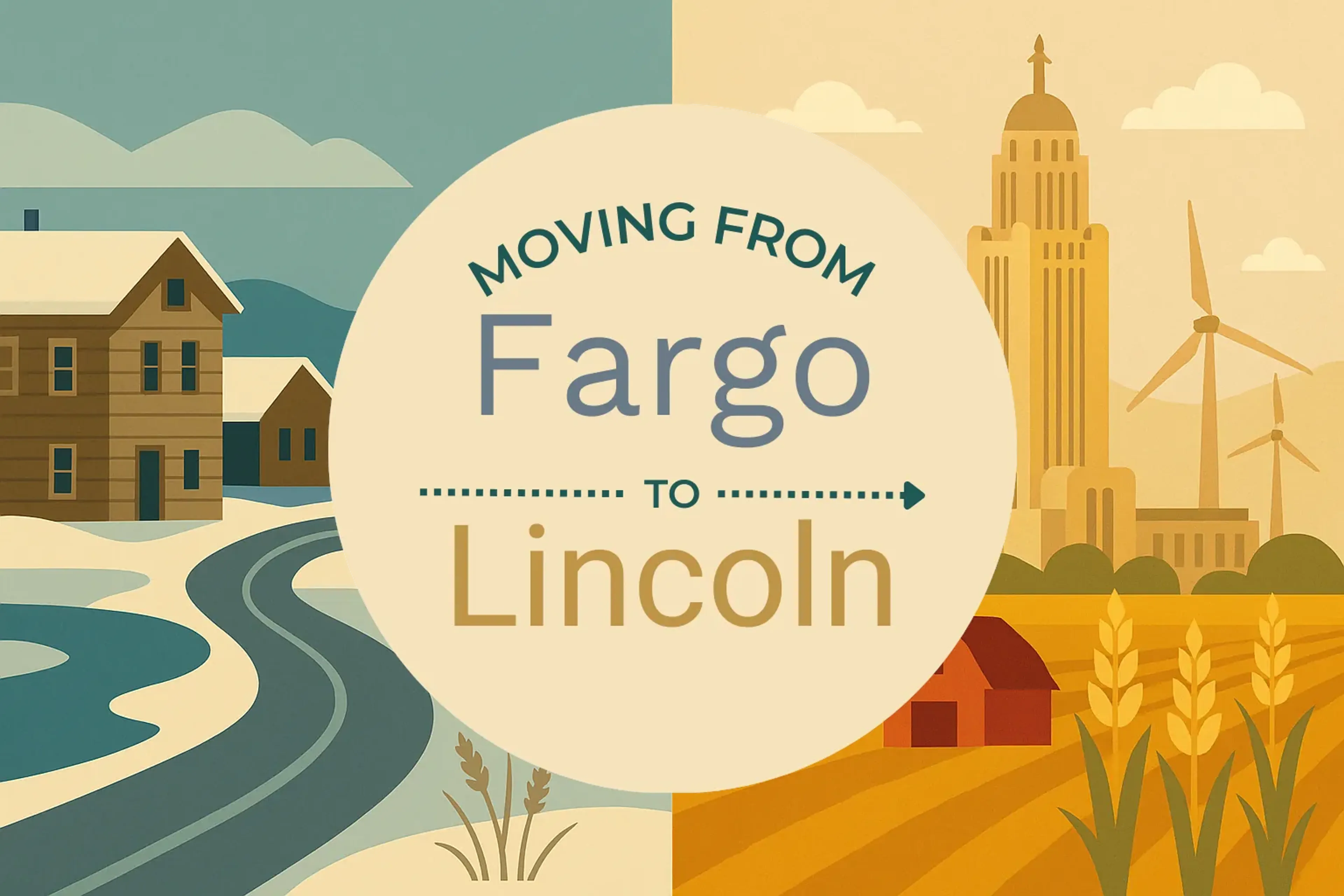 Side-by-side comparison of Fargo to Lincoln moving companies