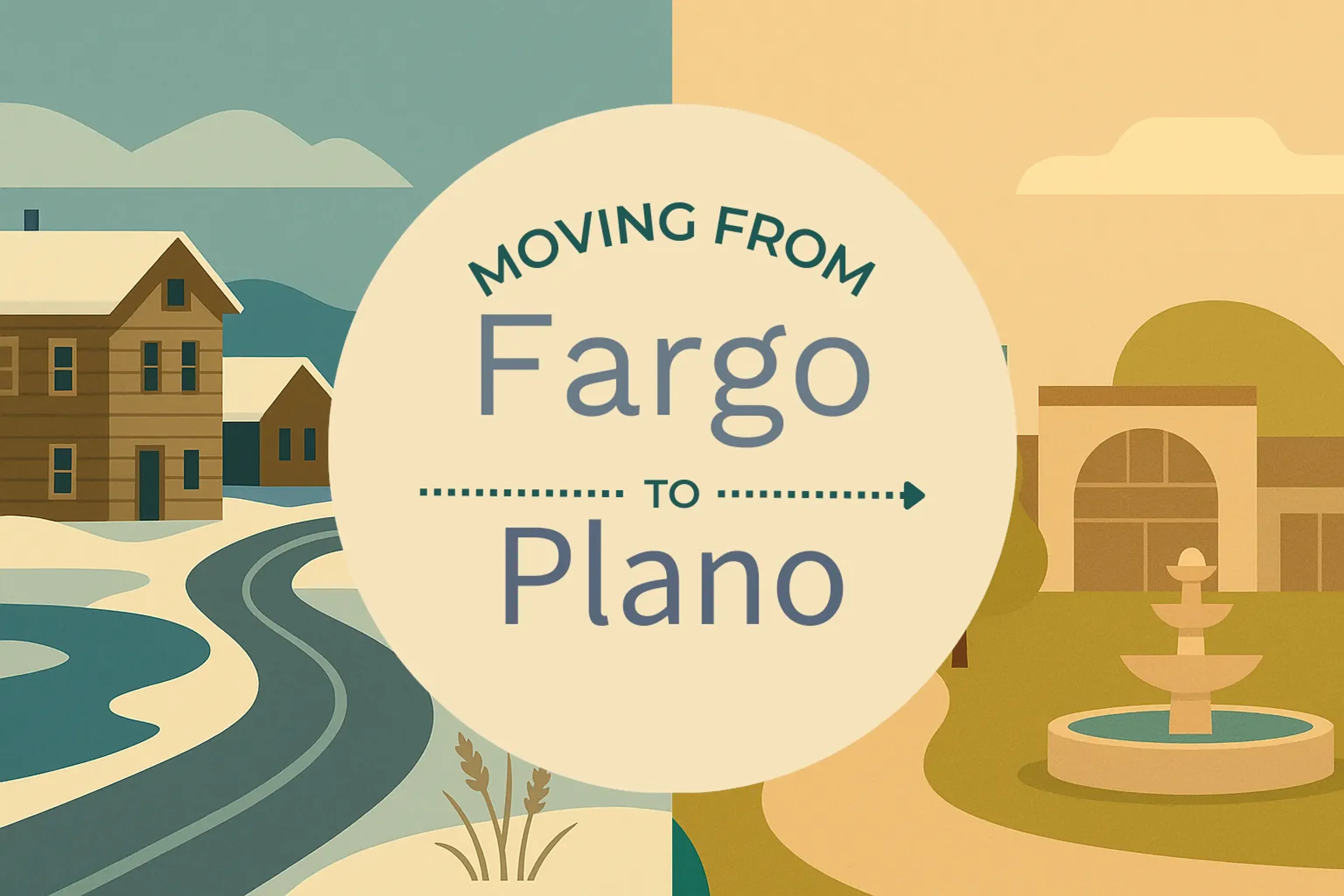 Side-by-side comparison of Fargo to Plano moving companies