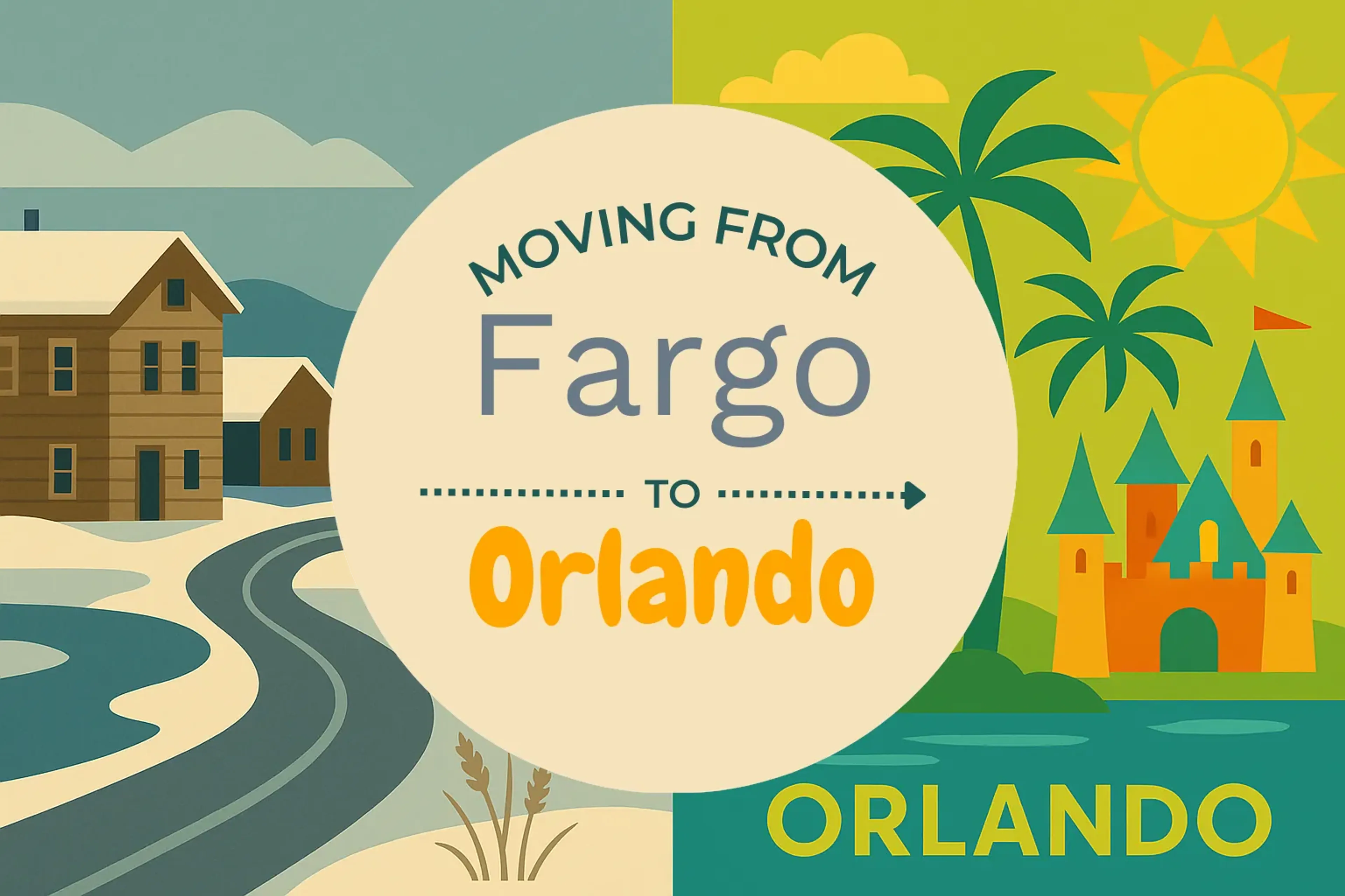 Side-by-side comparison of Fargo to Orlando moving companies