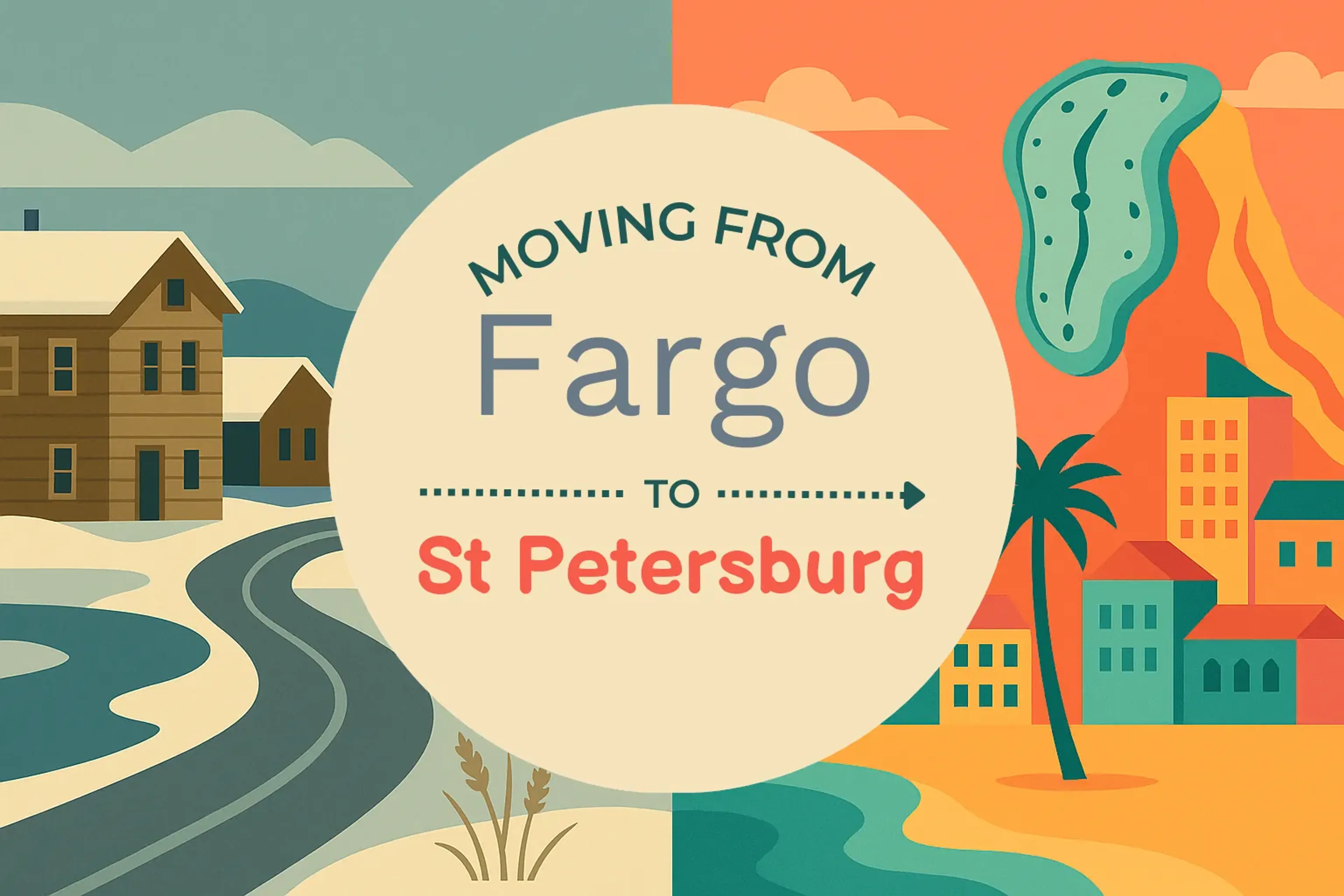 Side-by-side comparison of Fargo to St. Petersburg moving companies