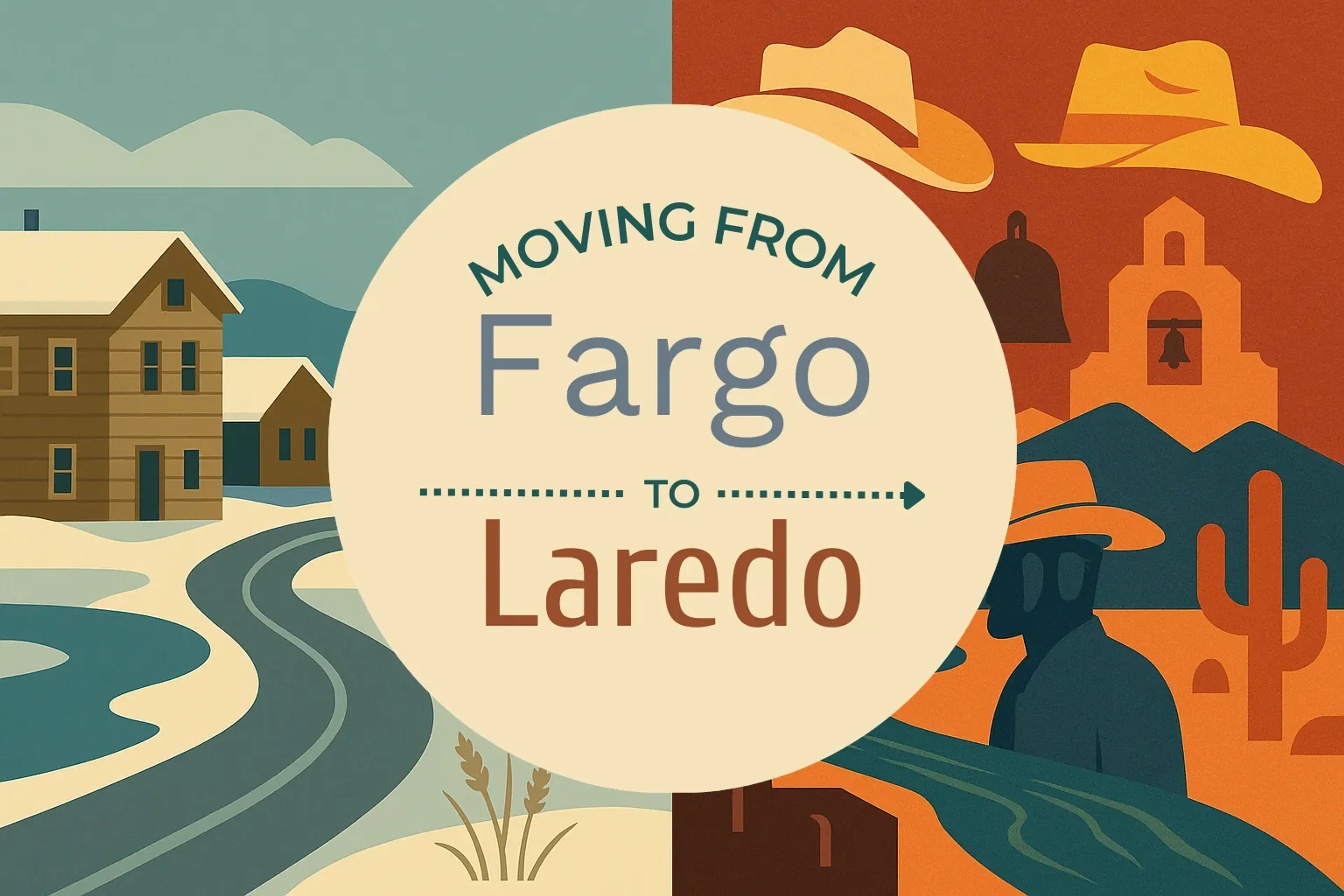 Side-by-side comparison of Fargo to Laredo moving companies