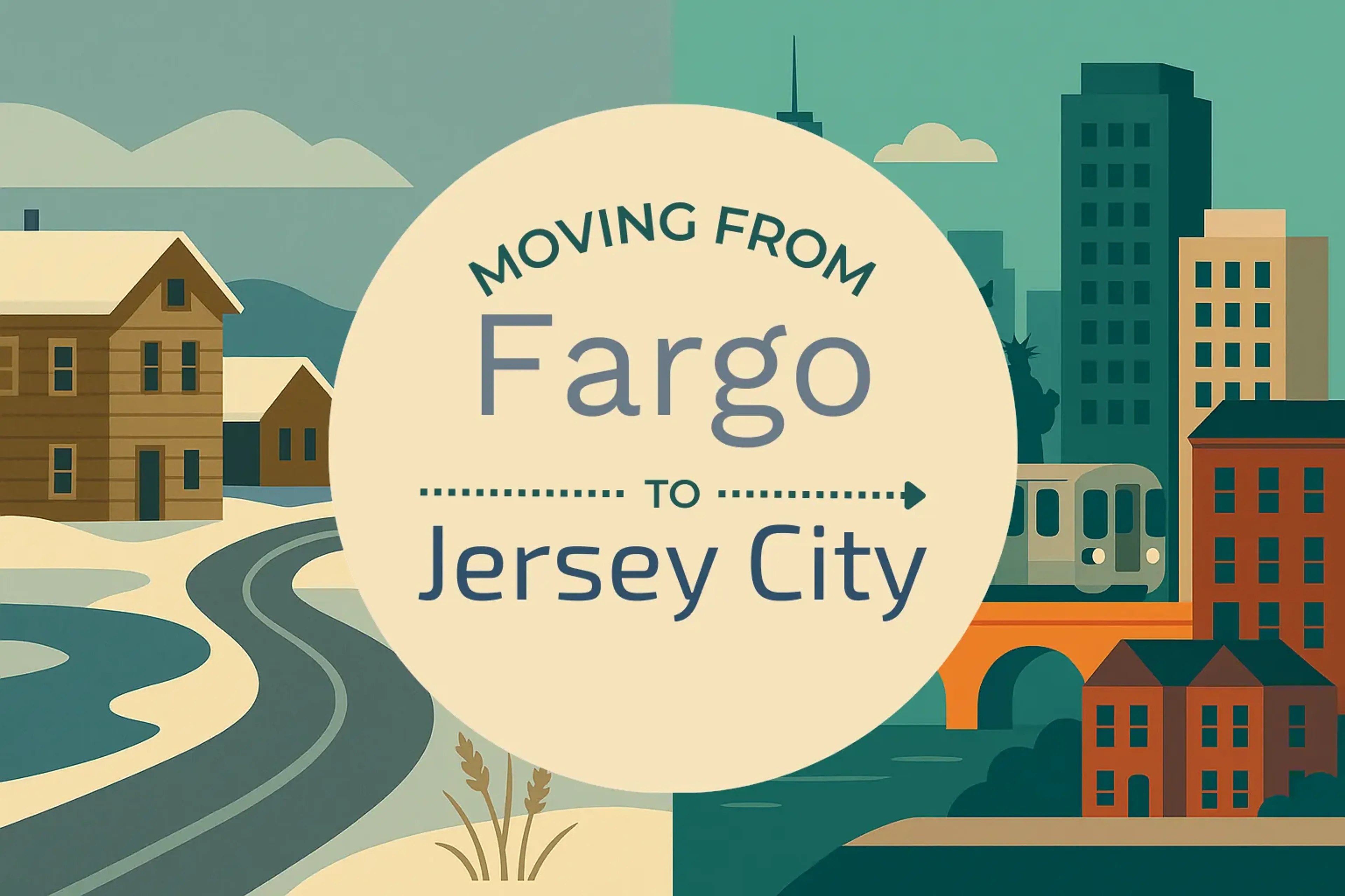 Side-by-side comparison of Fargo to Jersey City moving companies