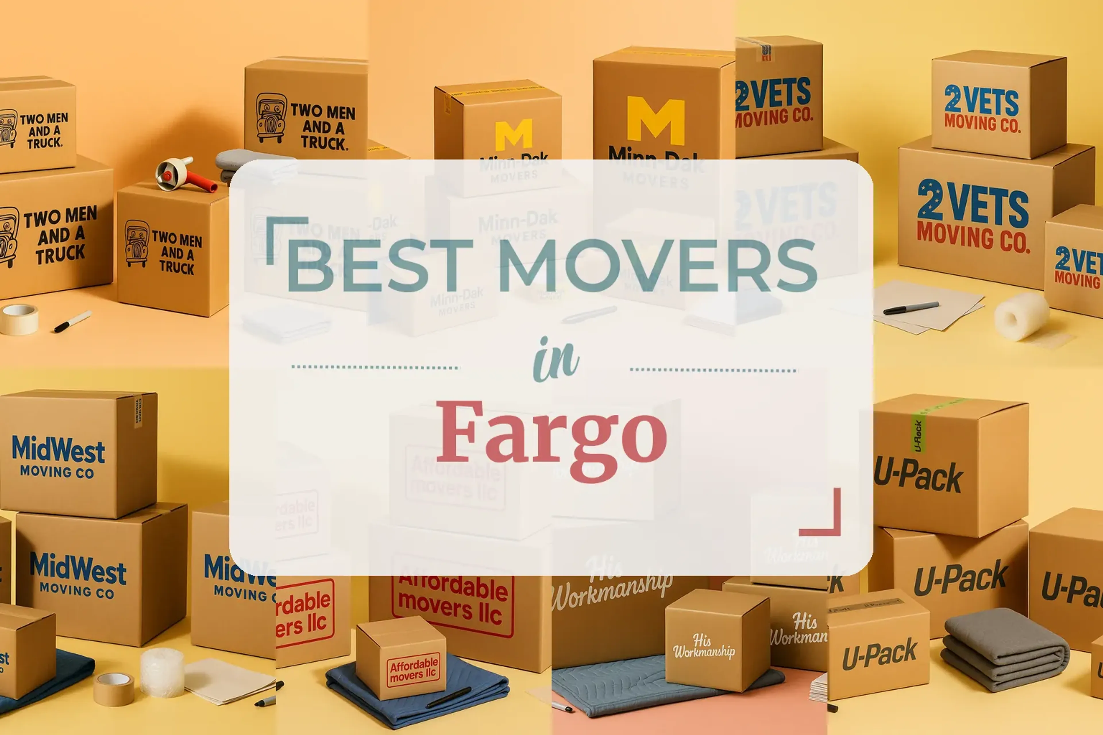 Side-by-side comparison of Fargo moving companies
