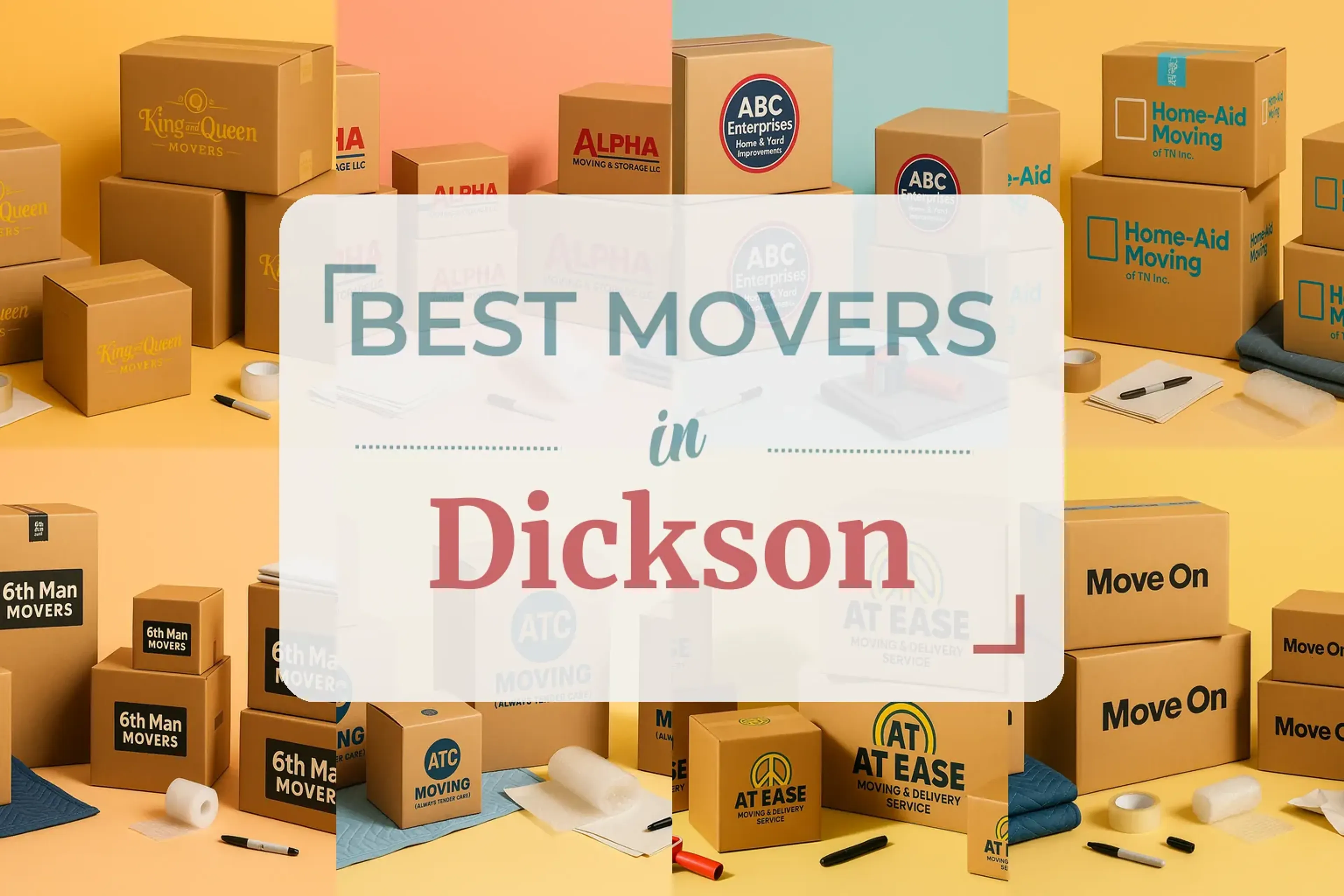 Side-by-side comparison of Dickson moving companies