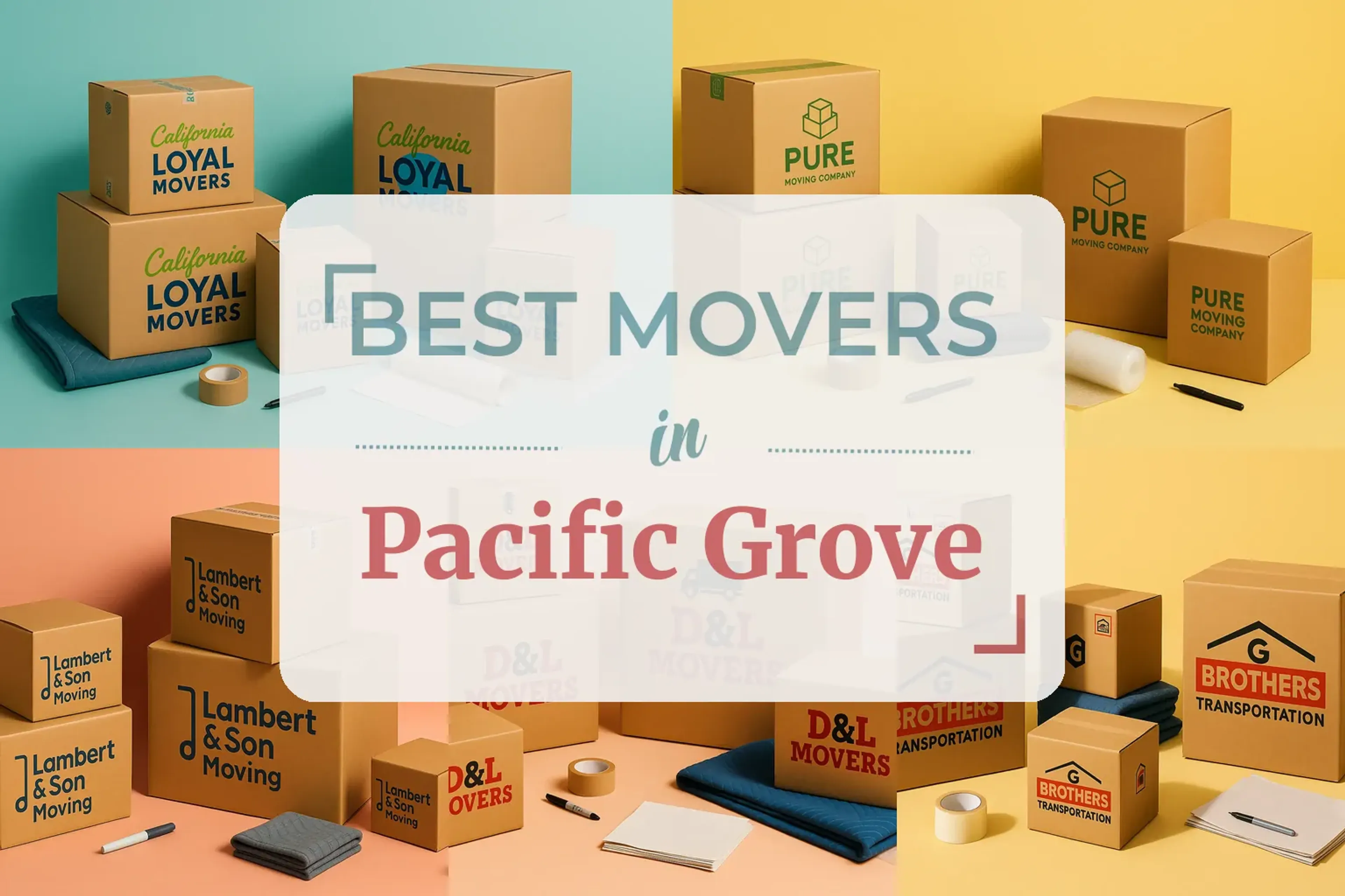 Side-by-side comparison of Pacific Grove moving companies