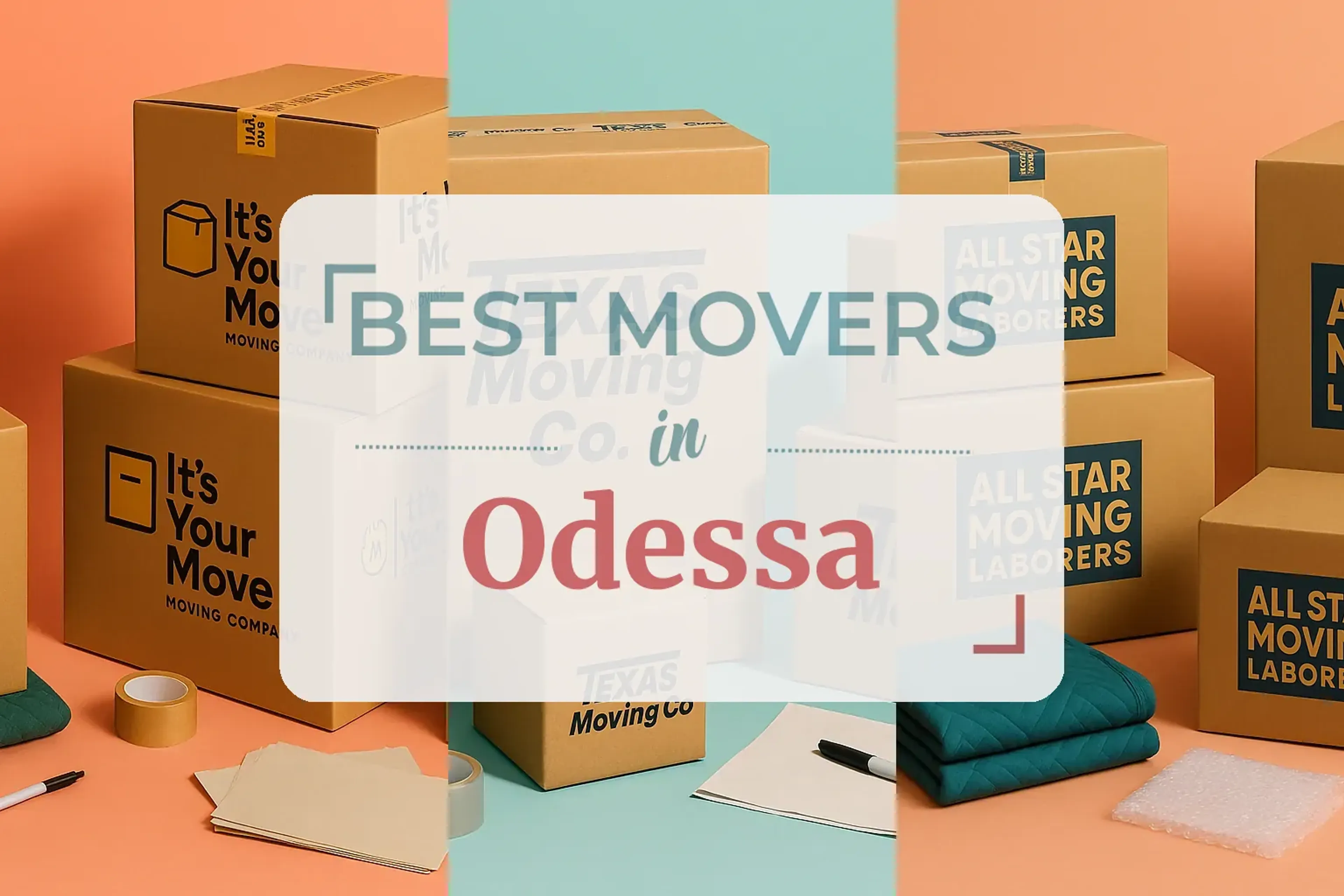 Side-by-side comparison of Odessa moving companies