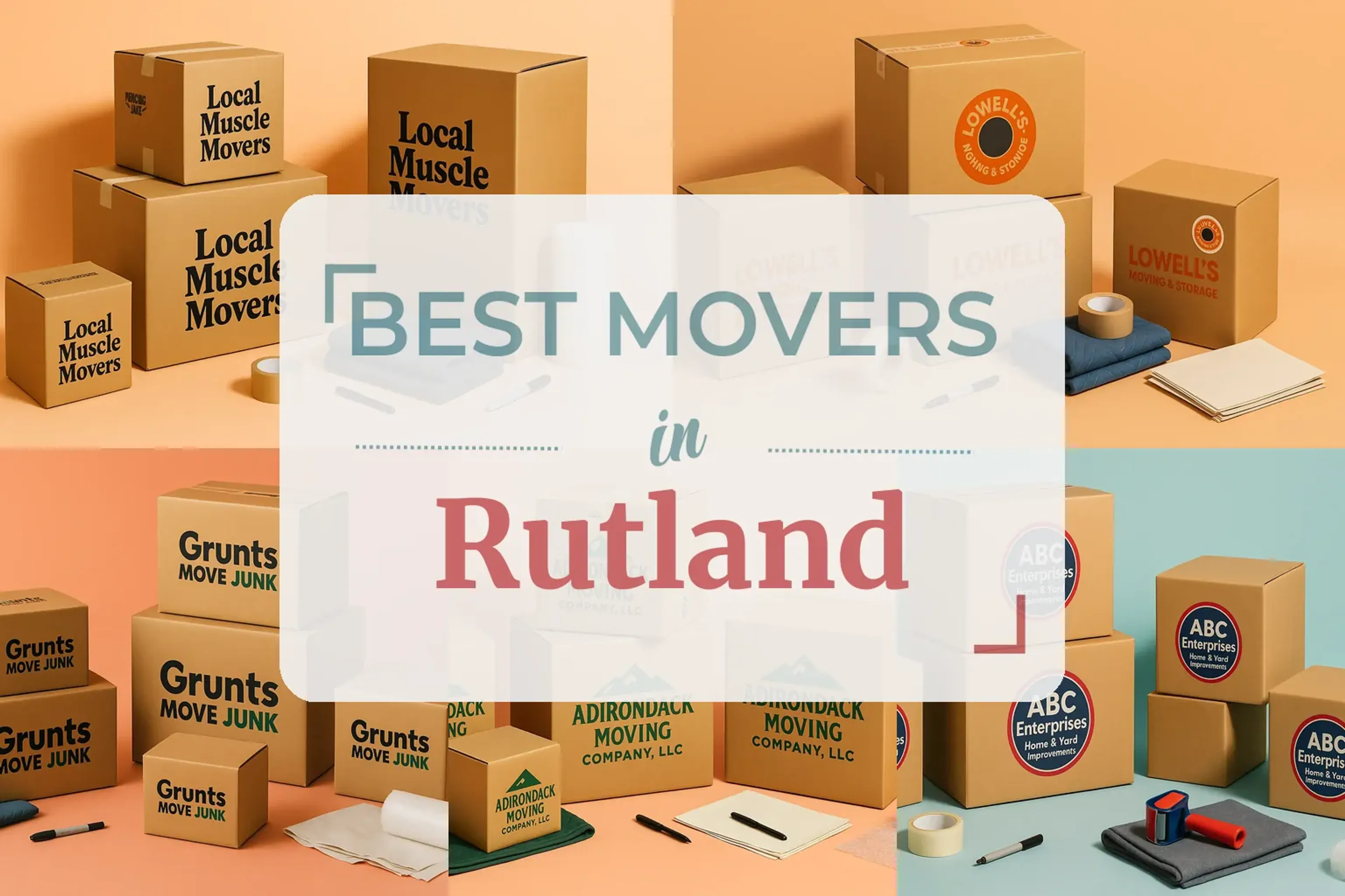 Side-by-side comparison of Rutland moving companies