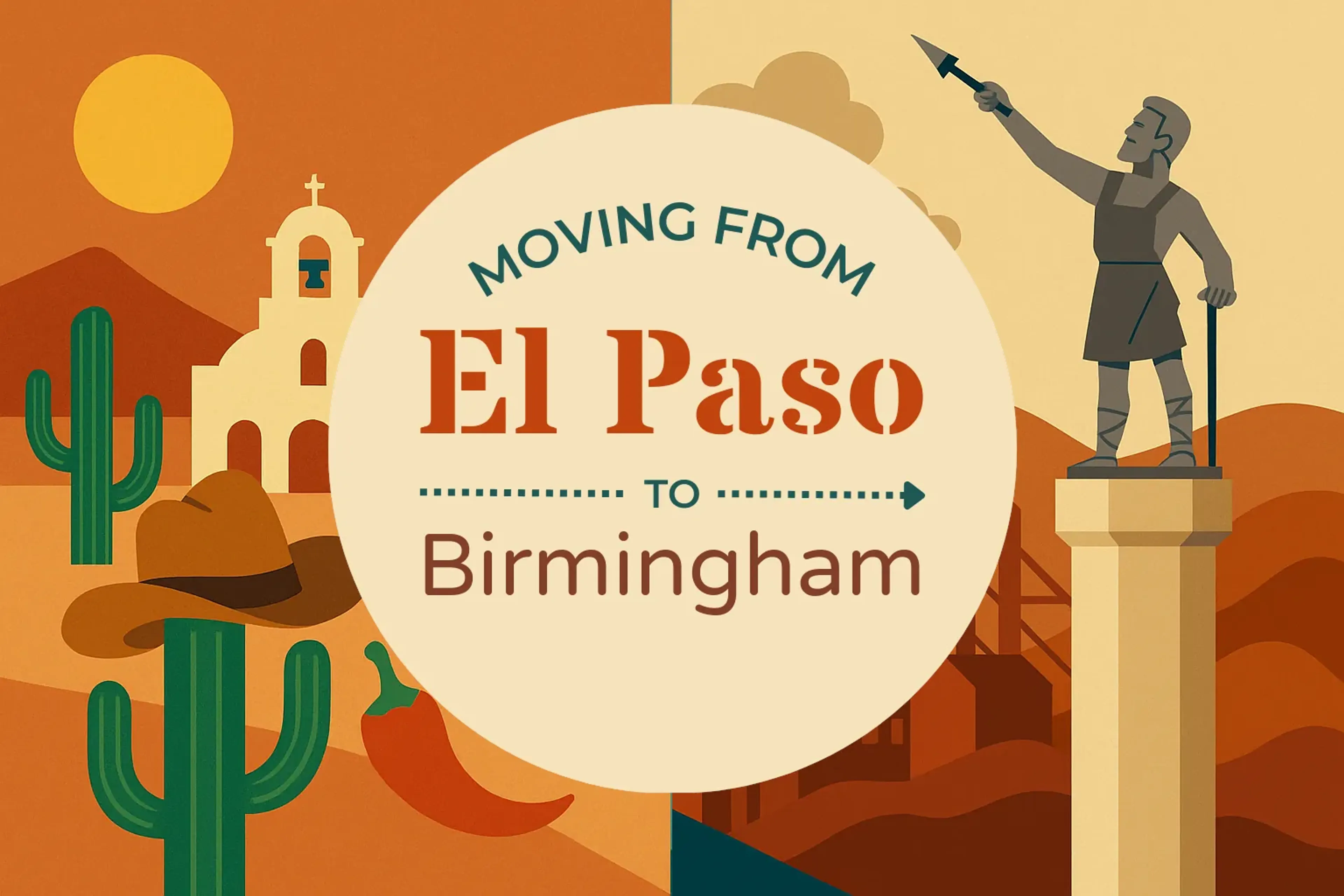 Side-by-side comparison of El Paso to Birmingham moving companies