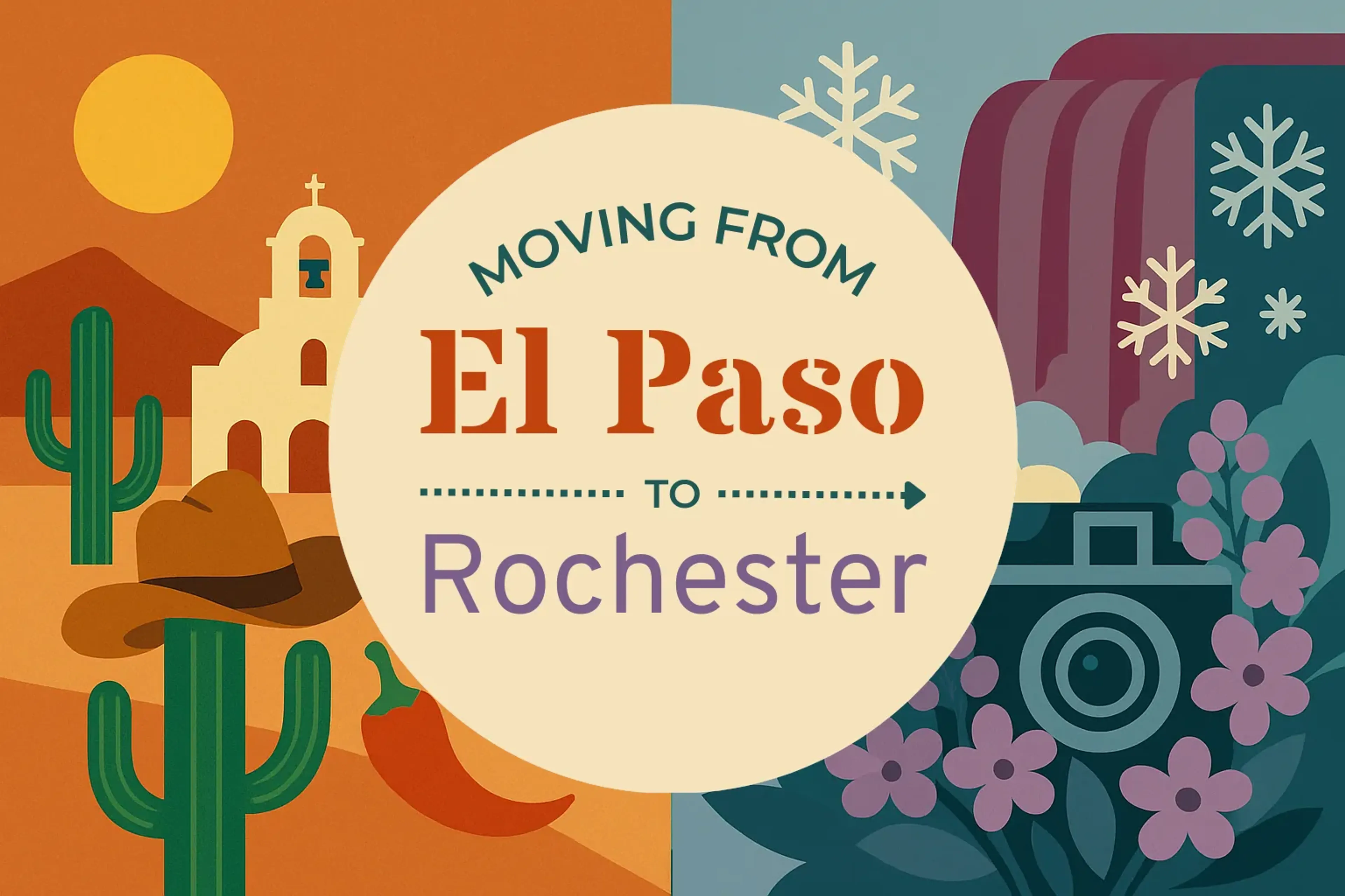 Side-by-side comparison of El Paso to Rochester moving companies