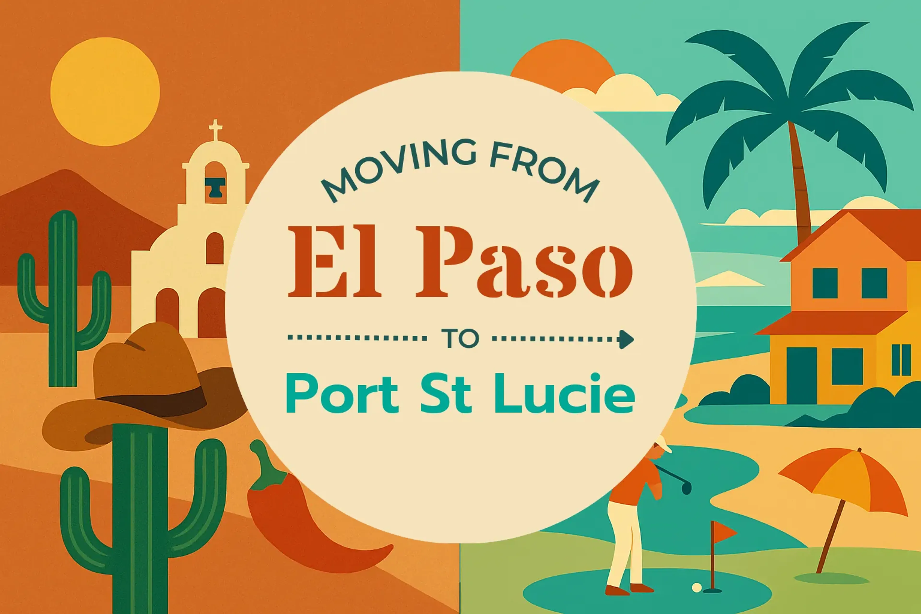 Side-by-side comparison of El Paso to Port St. Lucie moving companies