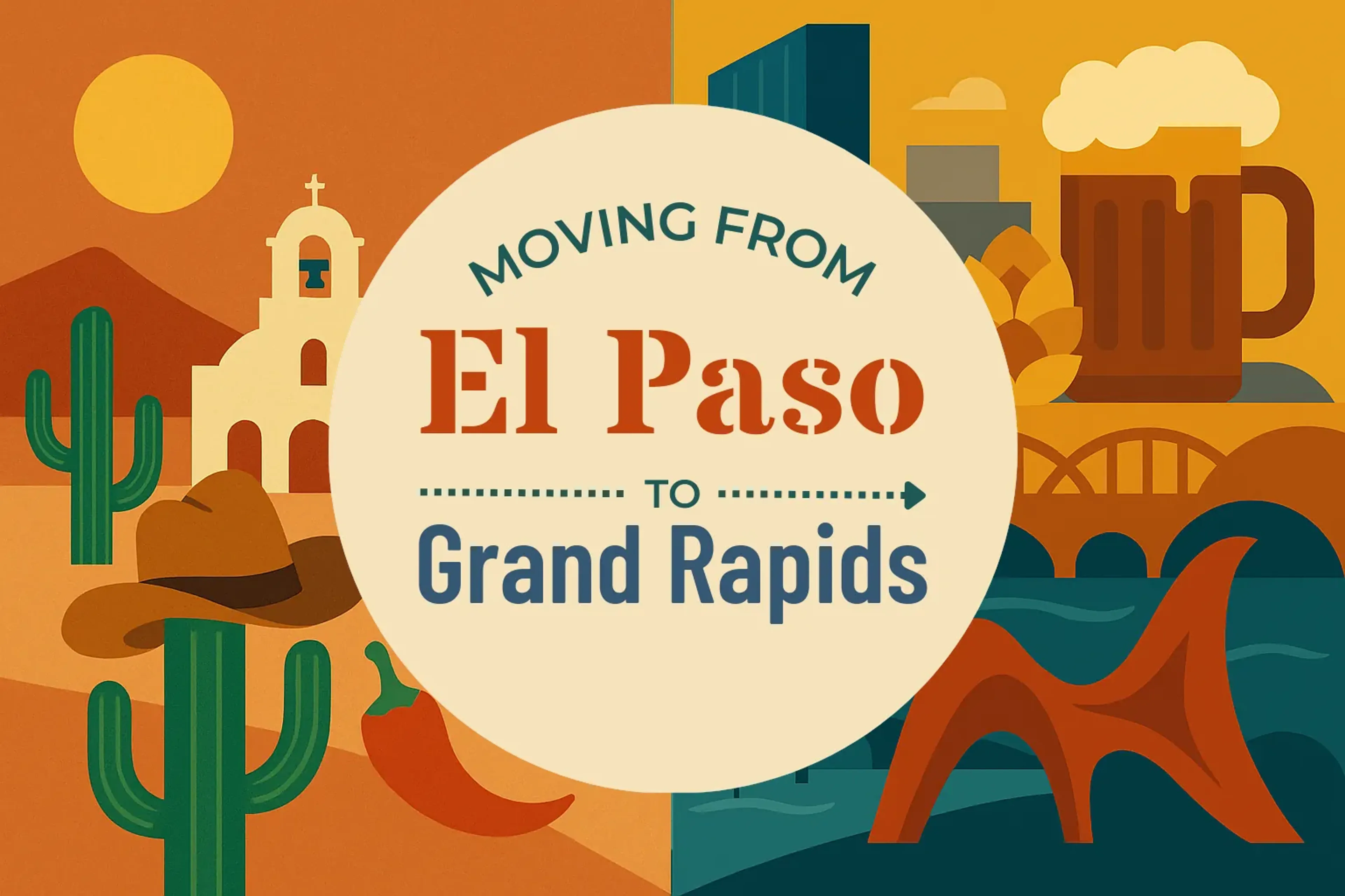 Side-by-side comparison of El Paso to Grand Rapids moving companies