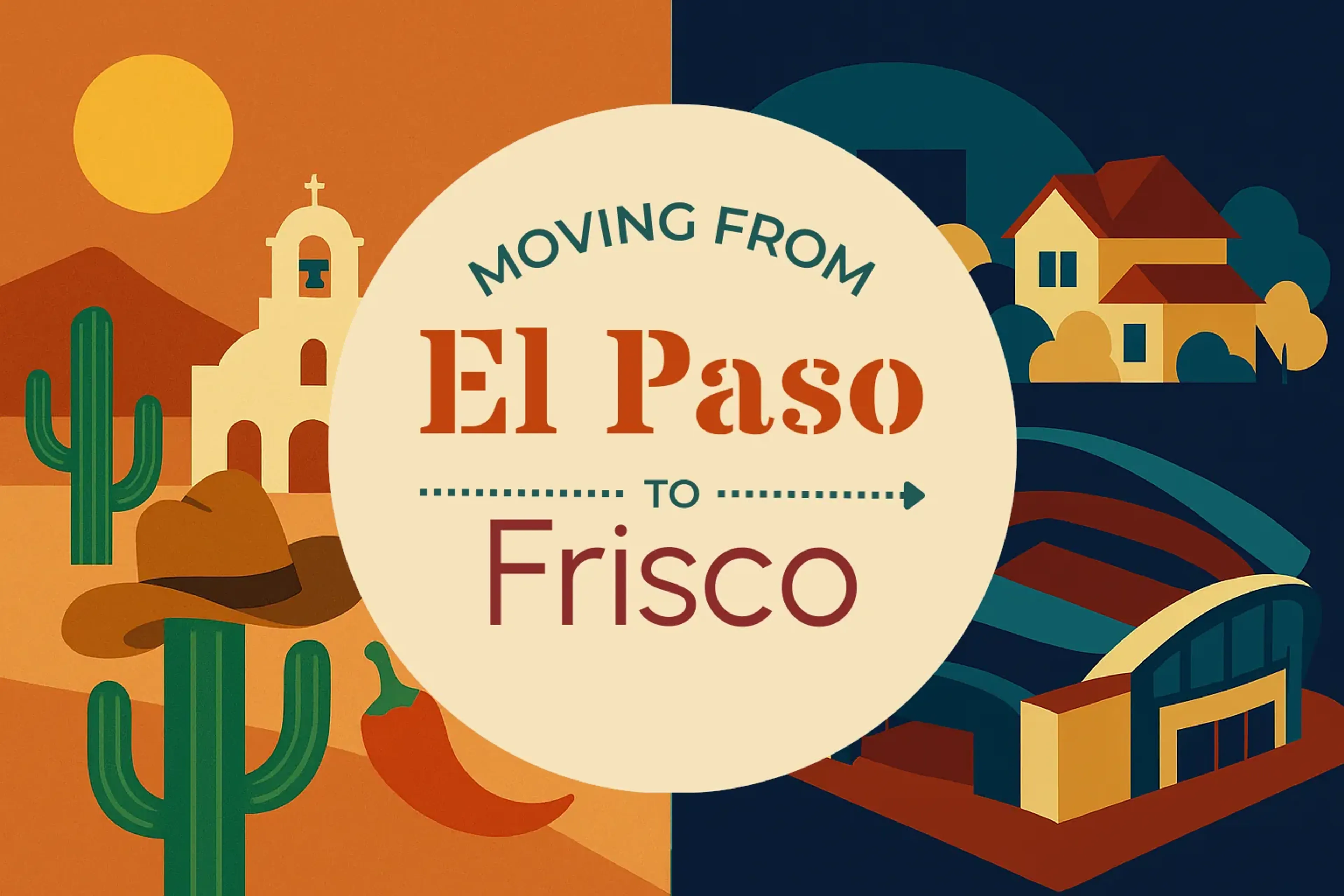 Side-by-side comparison of El Paso to Frisco moving companies