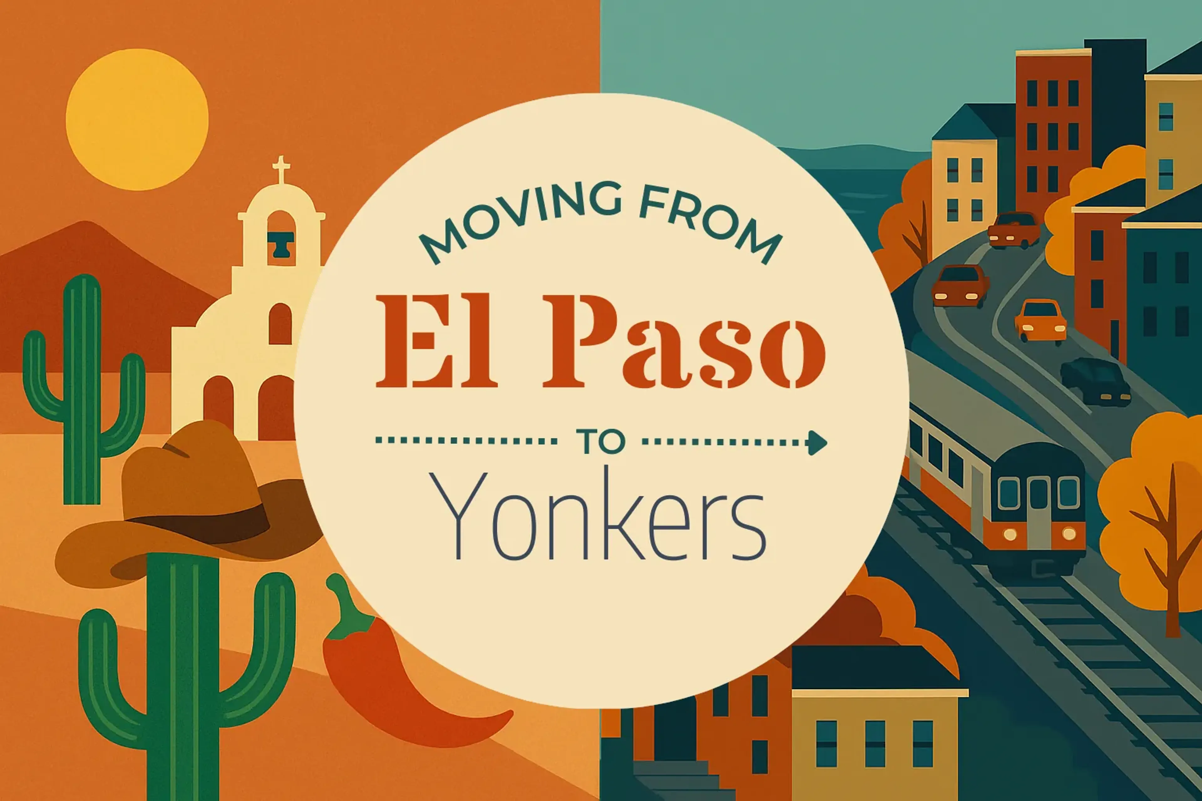 Side-by-side comparison of El Paso to Yonkers moving companies