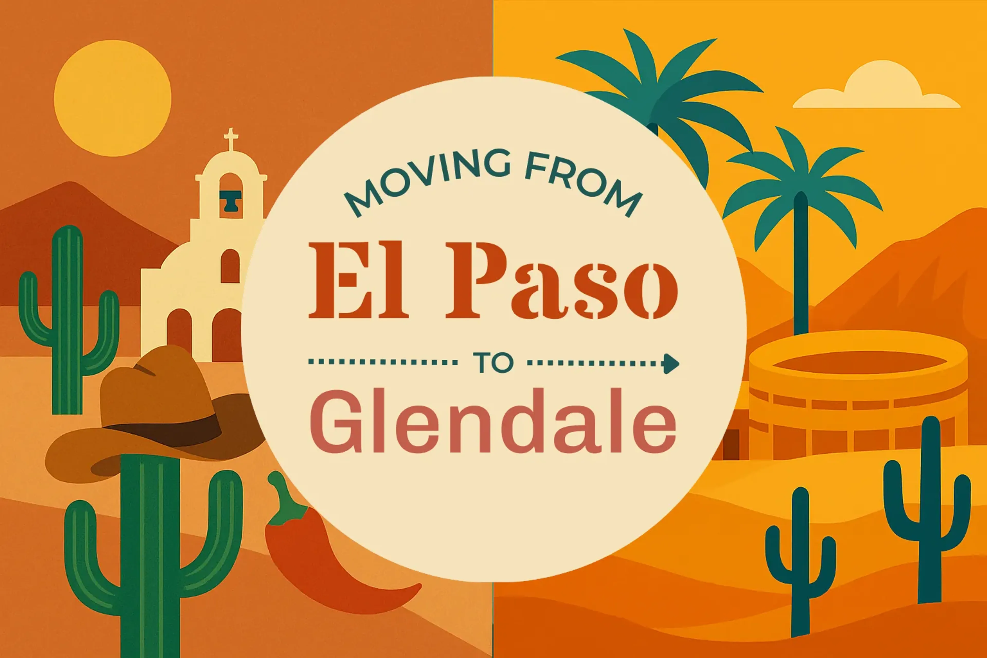 Side-by-side comparison of El Paso to Glendale moving companies