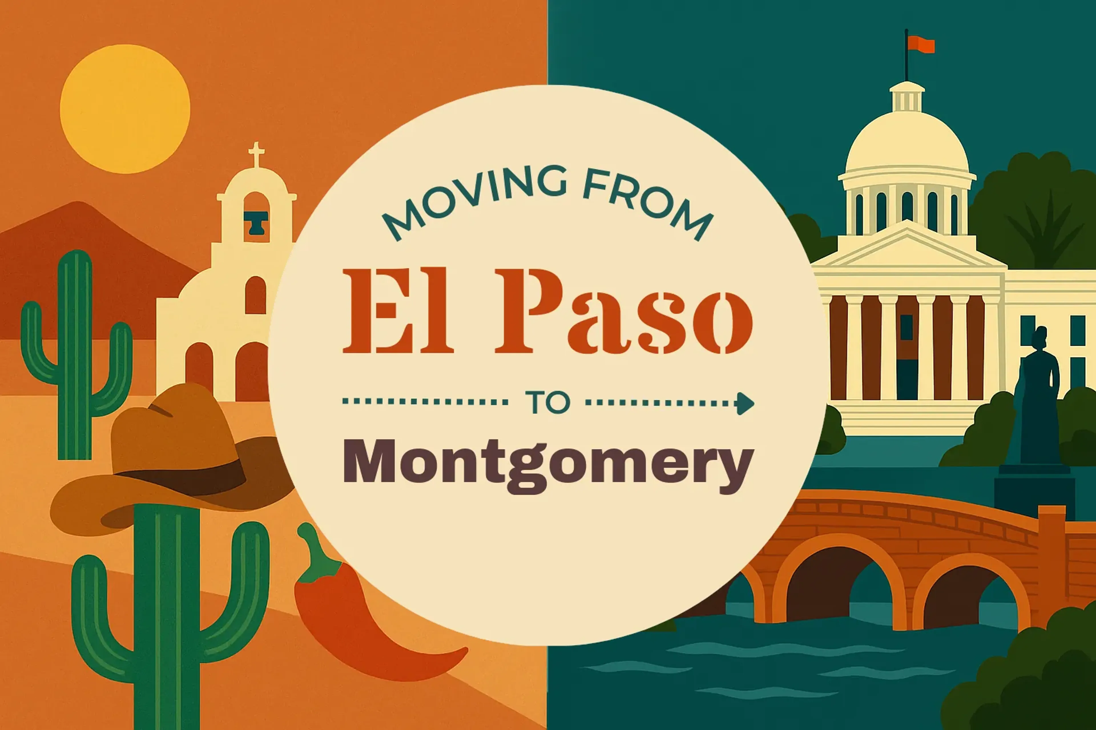 Side-by-side comparison of El Paso to Montgomery moving companies