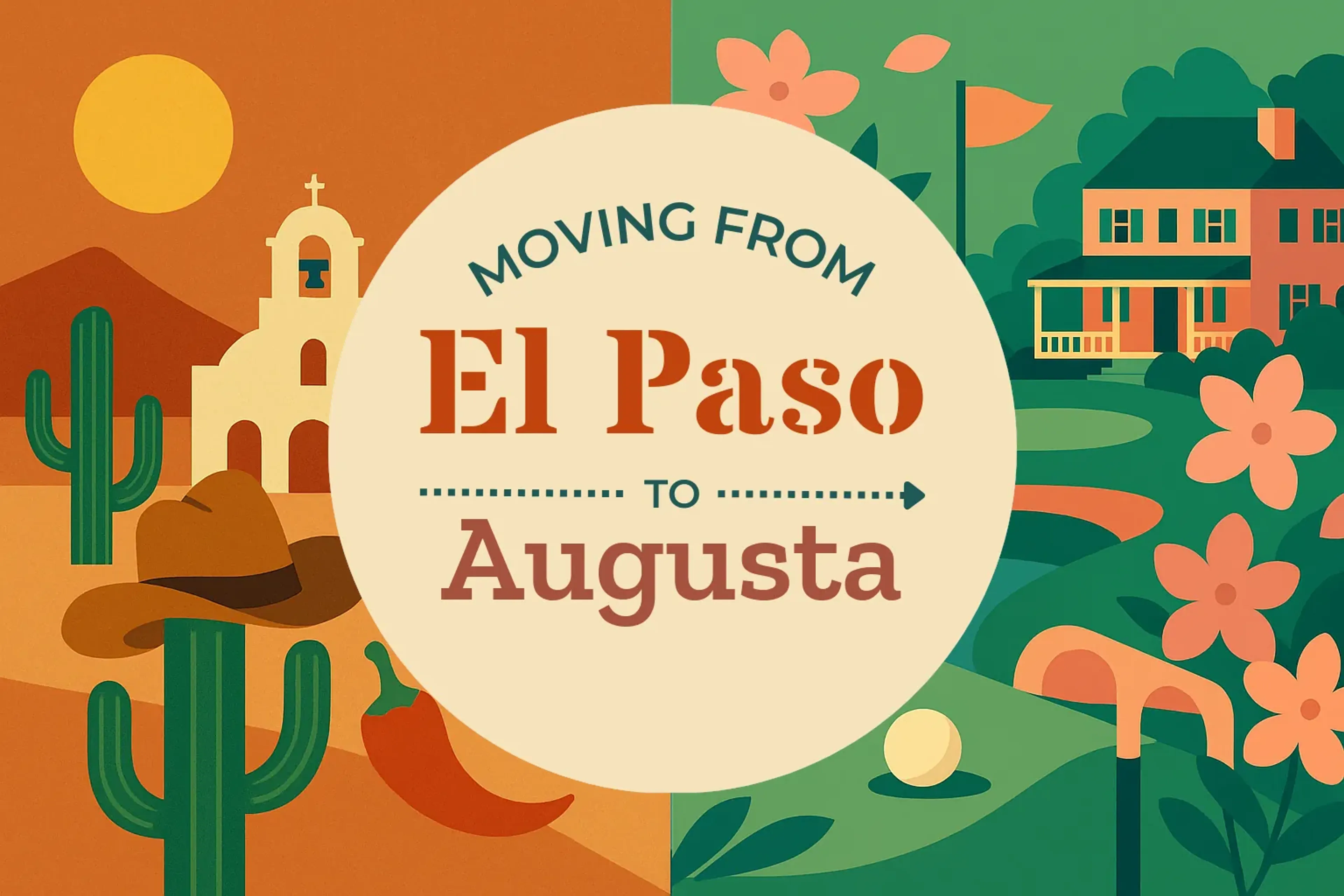 Side-by-side comparison of El Paso to Augusta moving companies