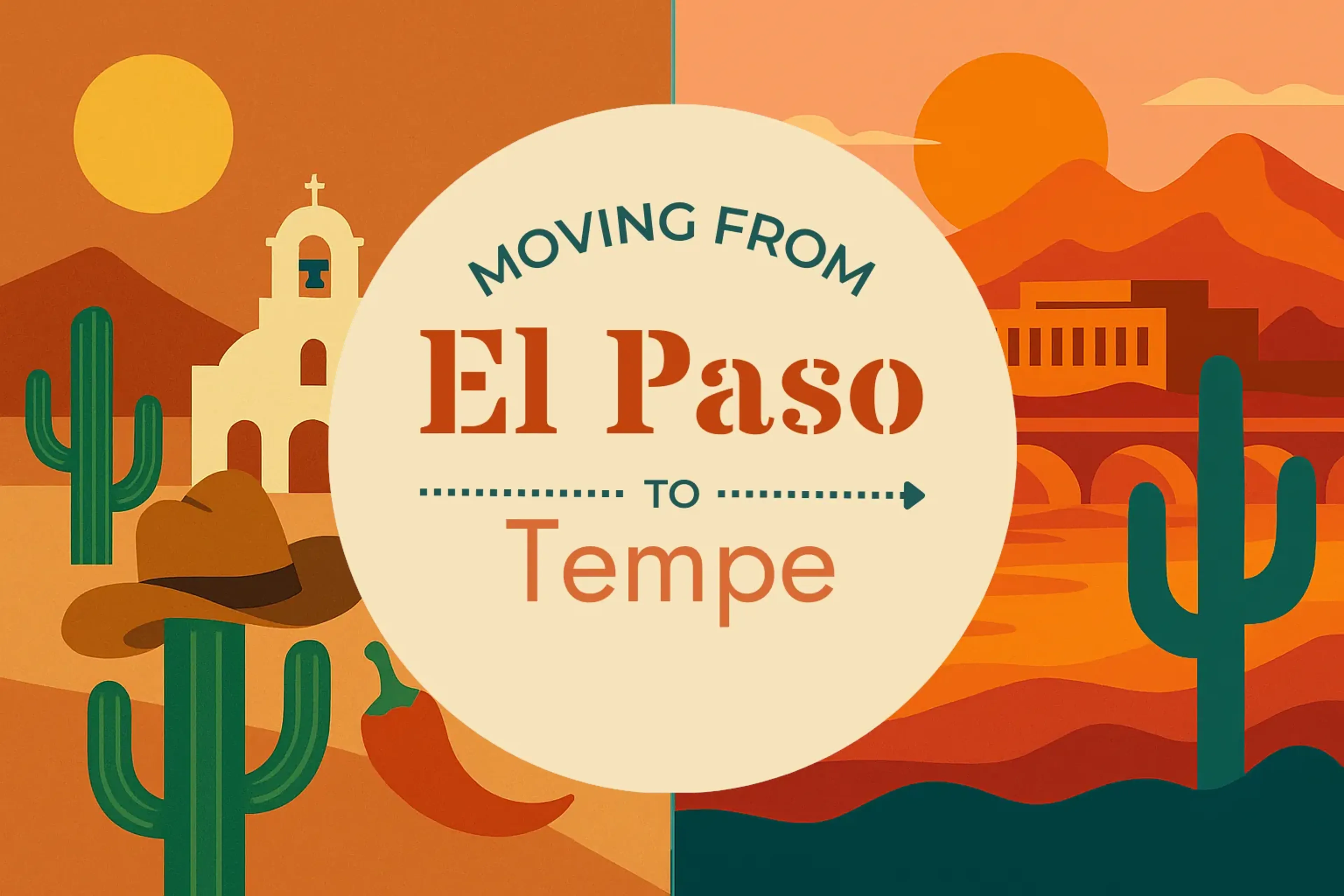 Side-by-side comparison of El Paso to Tempe moving companies