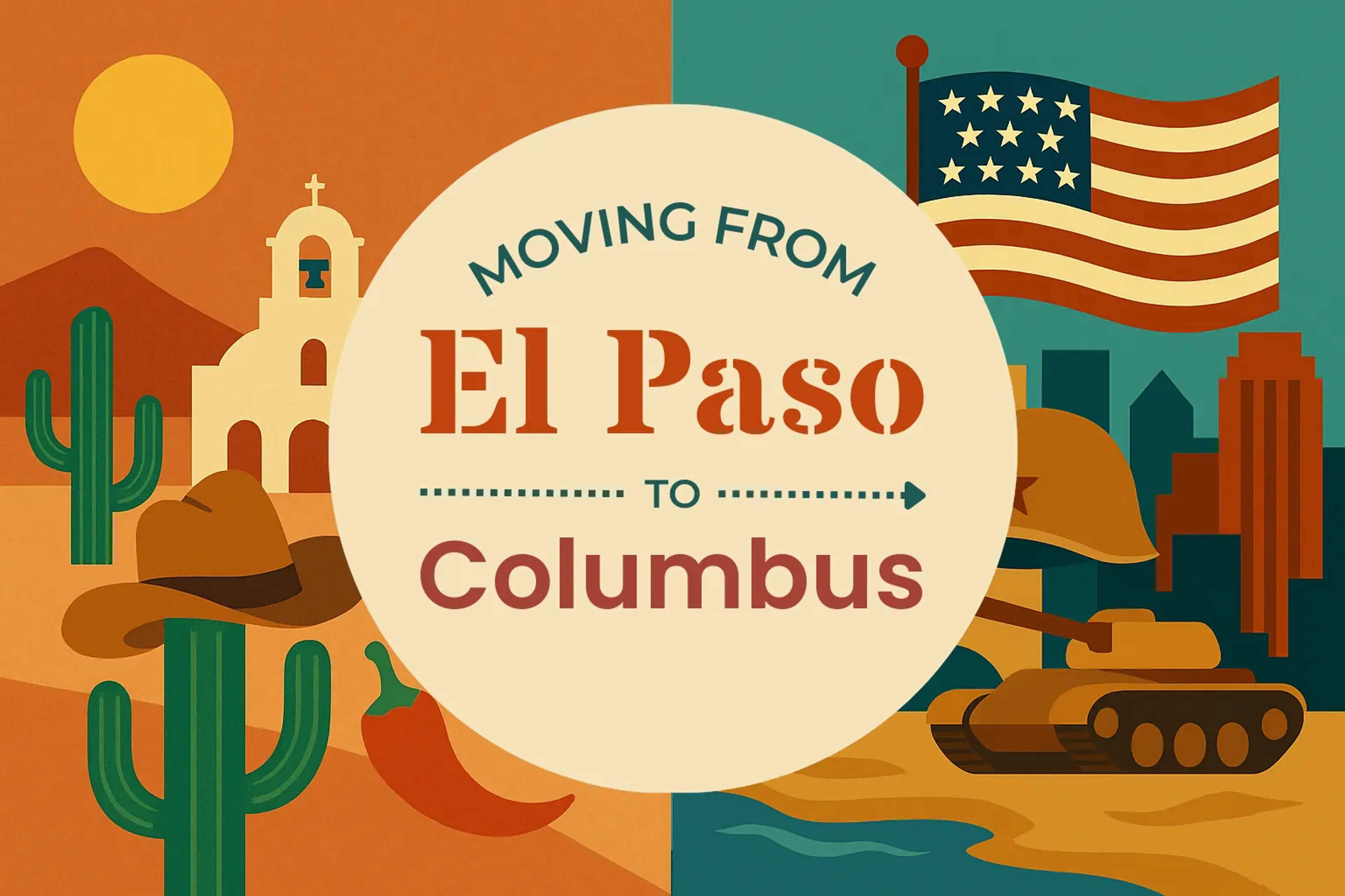 Side-by-side comparison of El Paso to Columbus moving companies