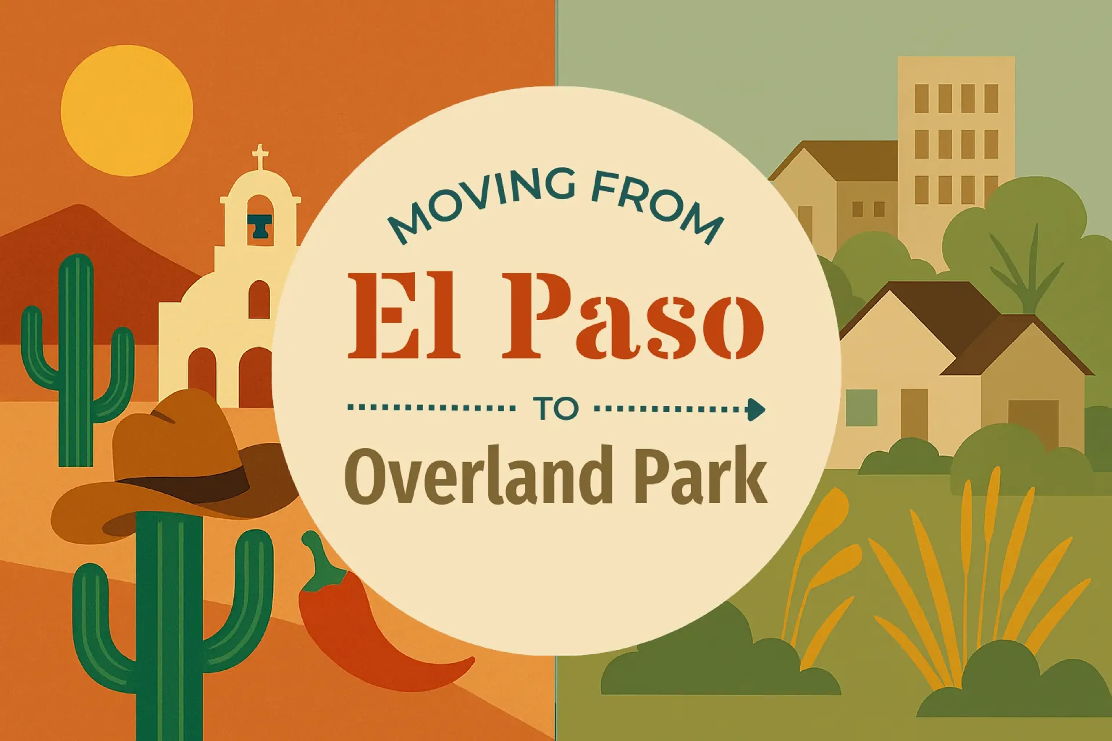 Side-by-side comparison of El Paso to Overland Park moving companies