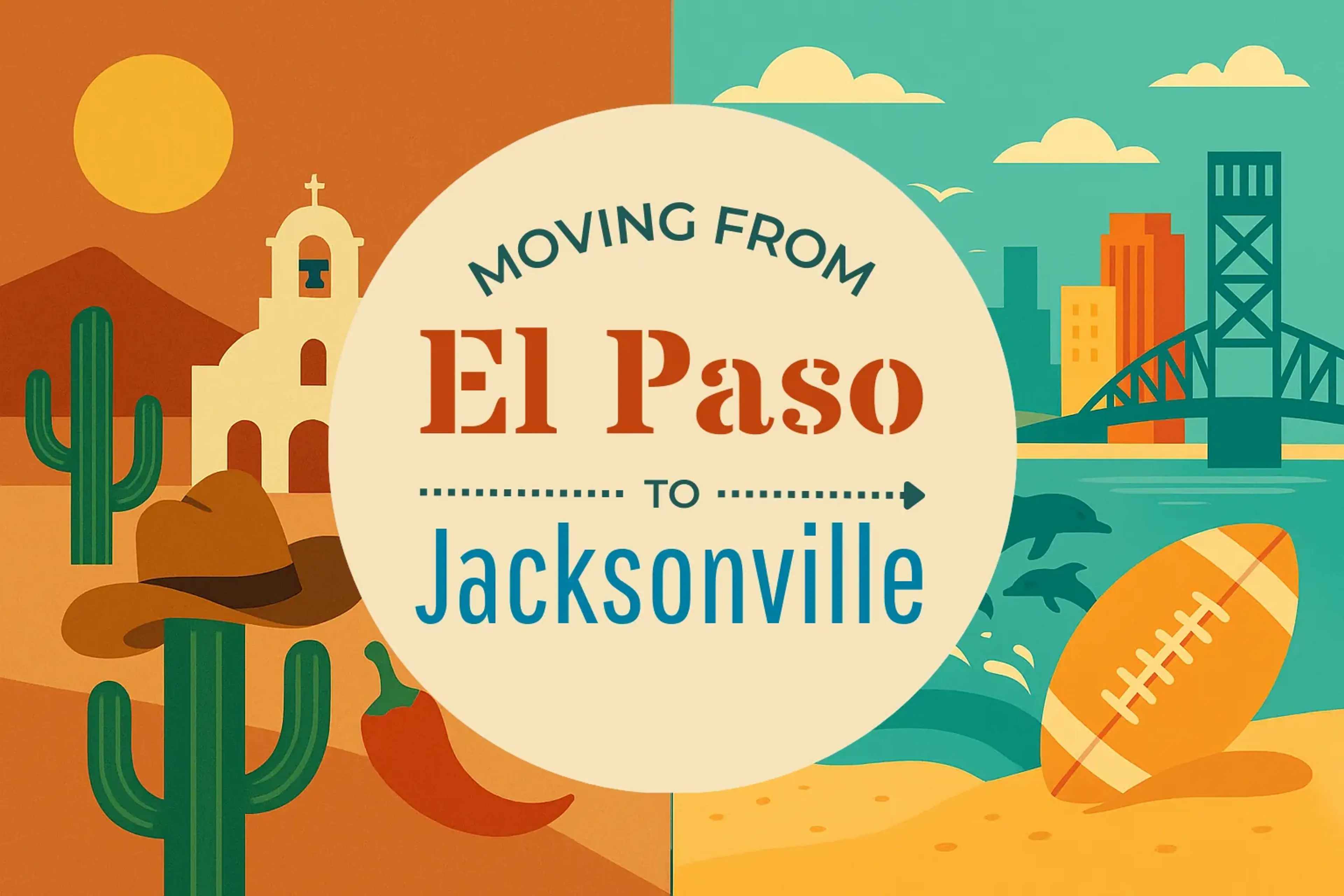 Side-by-side comparison of El Paso to Jacksonville moving companies